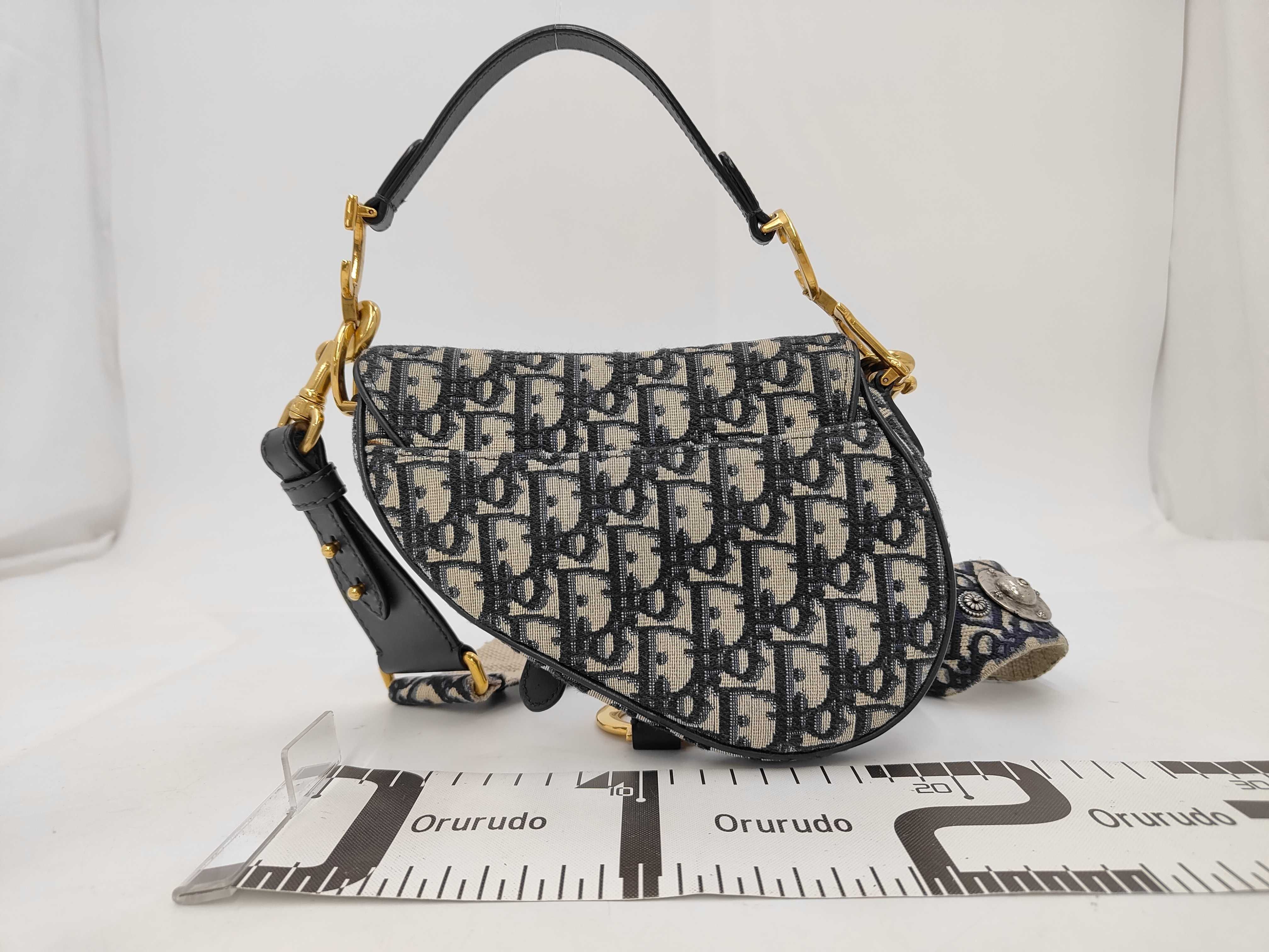 Oblique Saddle Handbag with Strap, Shoulder Bag — view 2