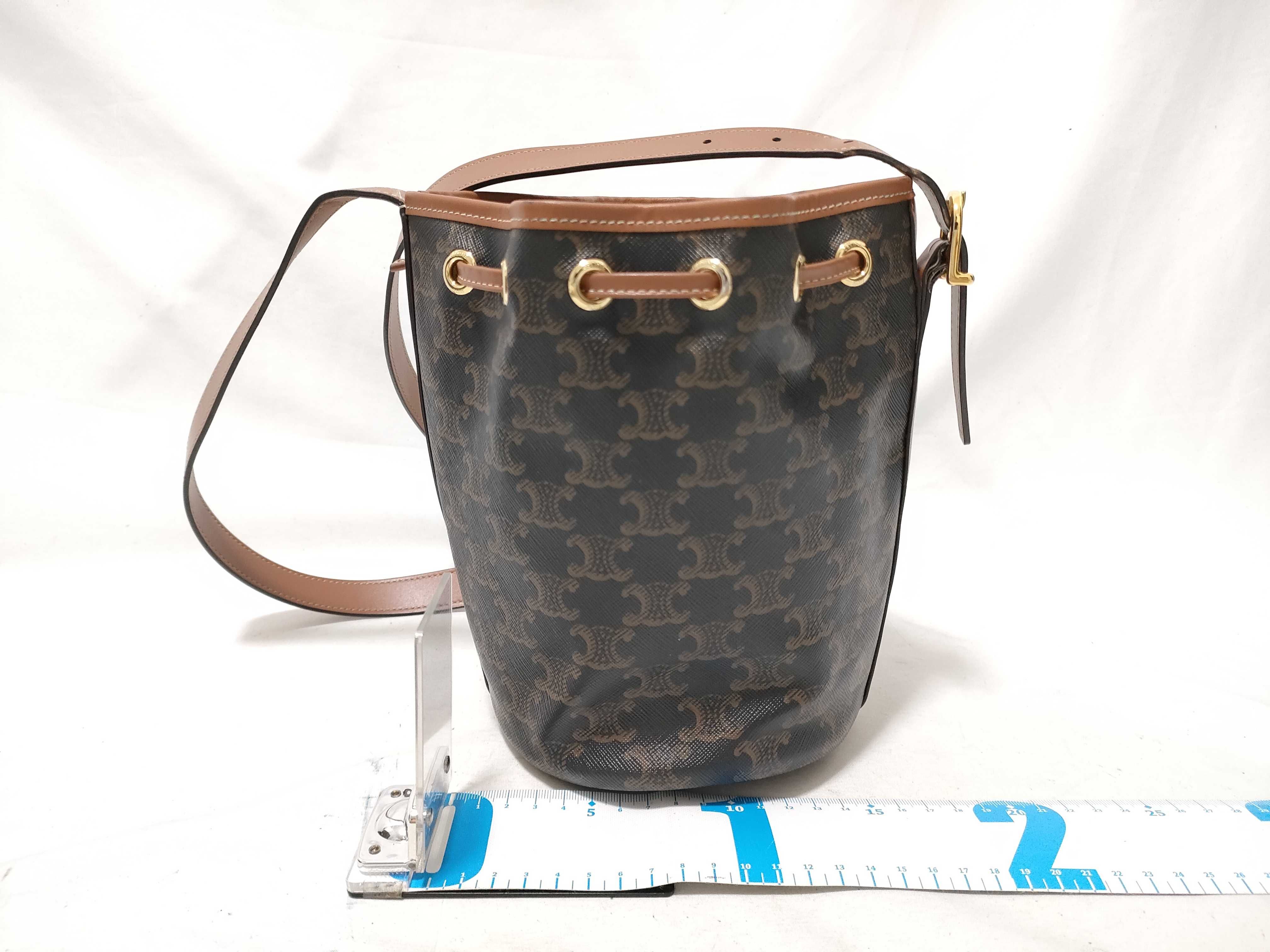 Triomphe Small Drawstring Shoulder Bag — view 2