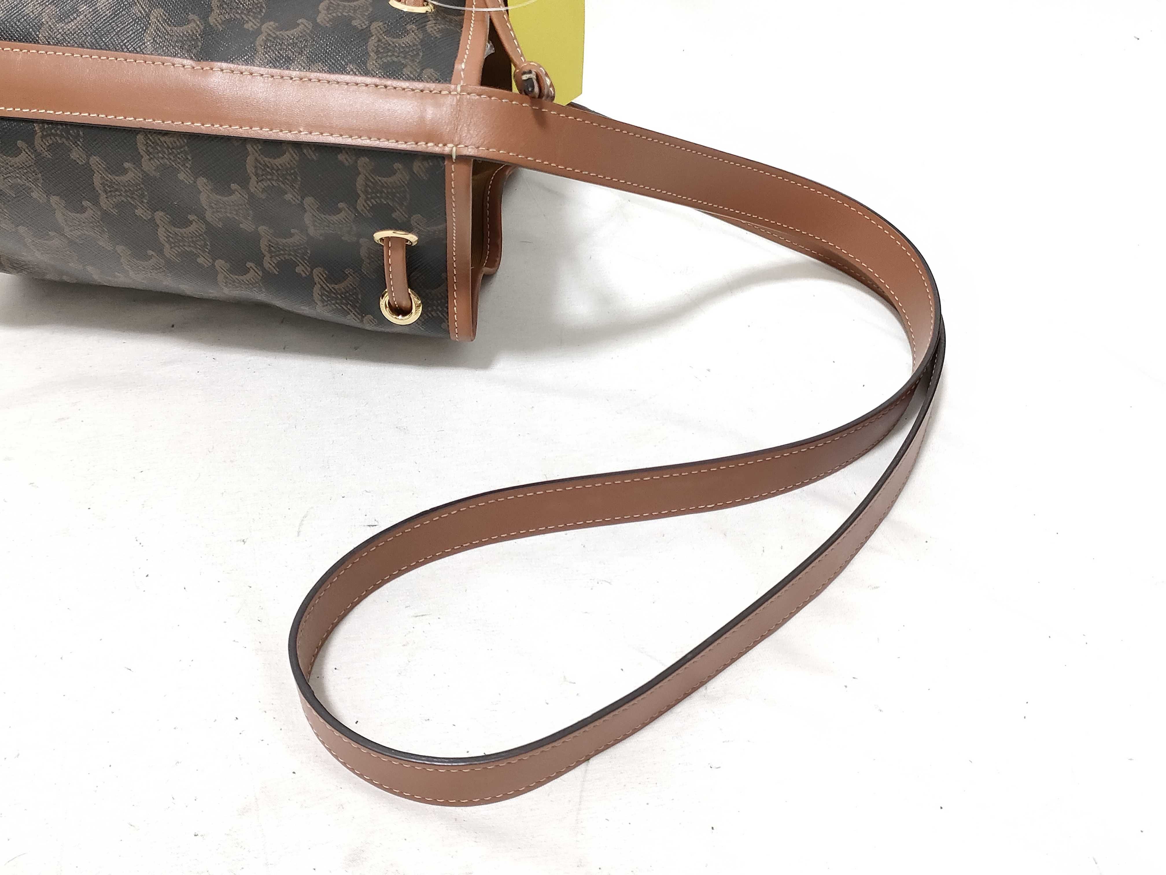 Triomphe Small Drawstring Shoulder Bag — view 3
