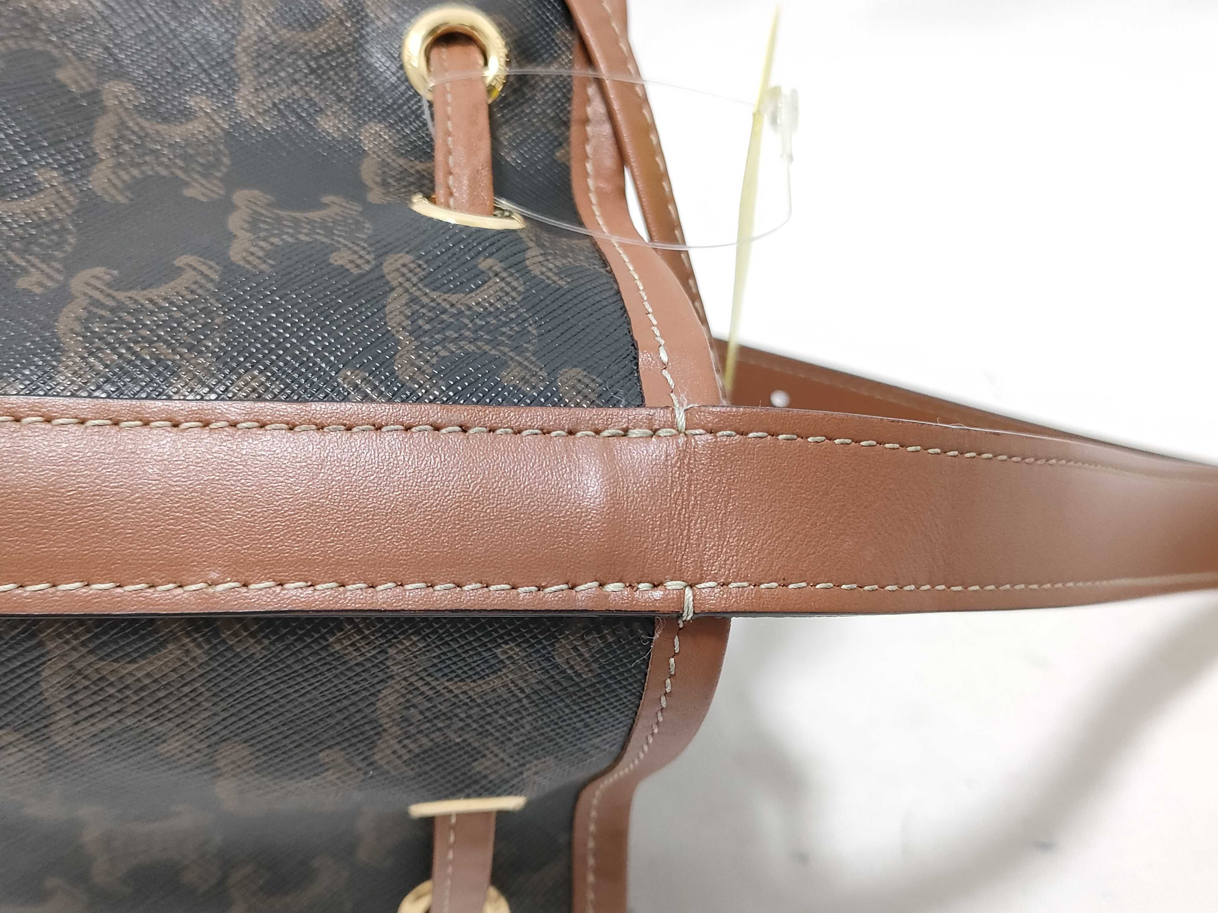 Triomphe Small Drawstring Shoulder Bag — view 5