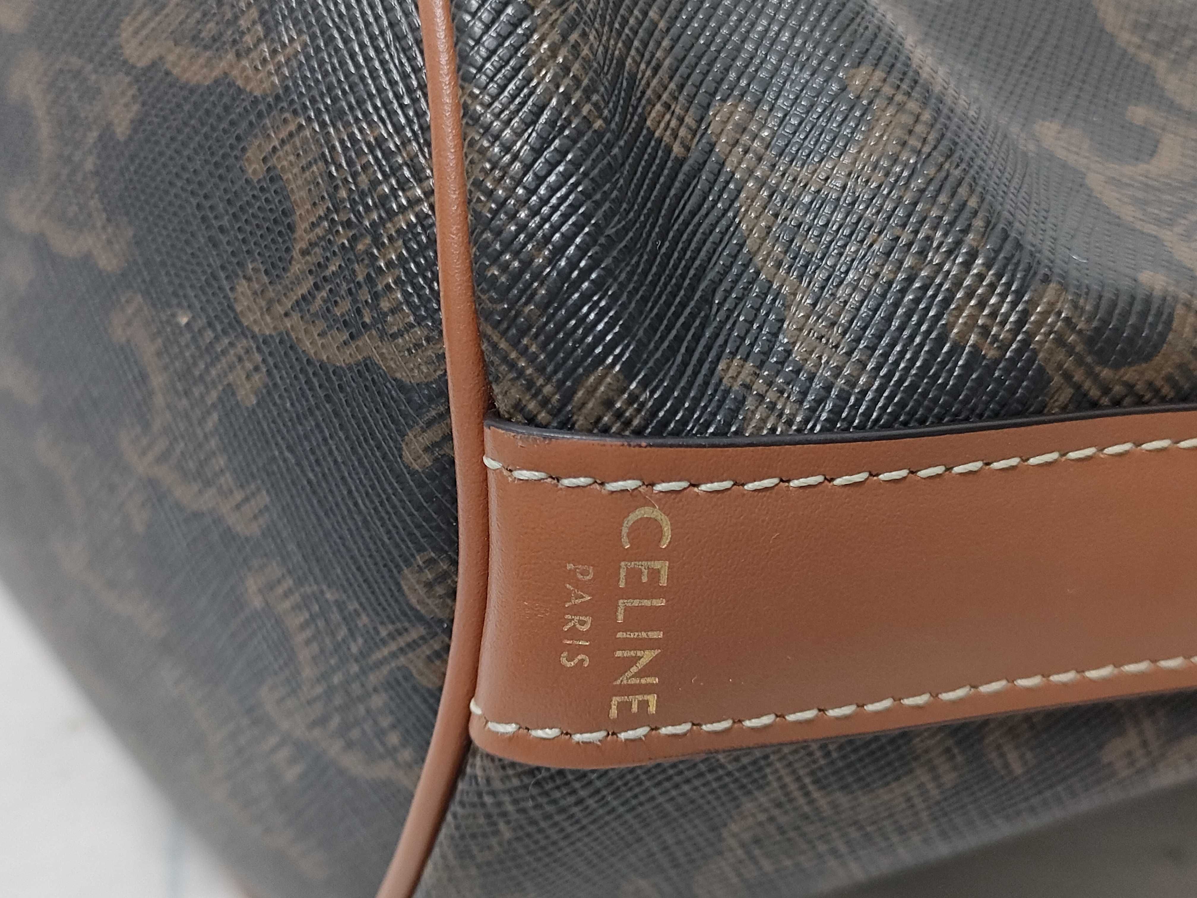 Triomphe Small Drawstring Shoulder Bag — view 10