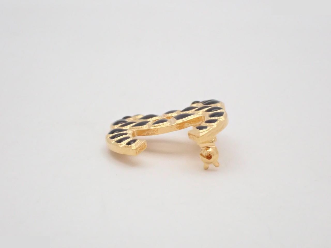 Brooch, Coco Mark, Gold, Stone — view 3