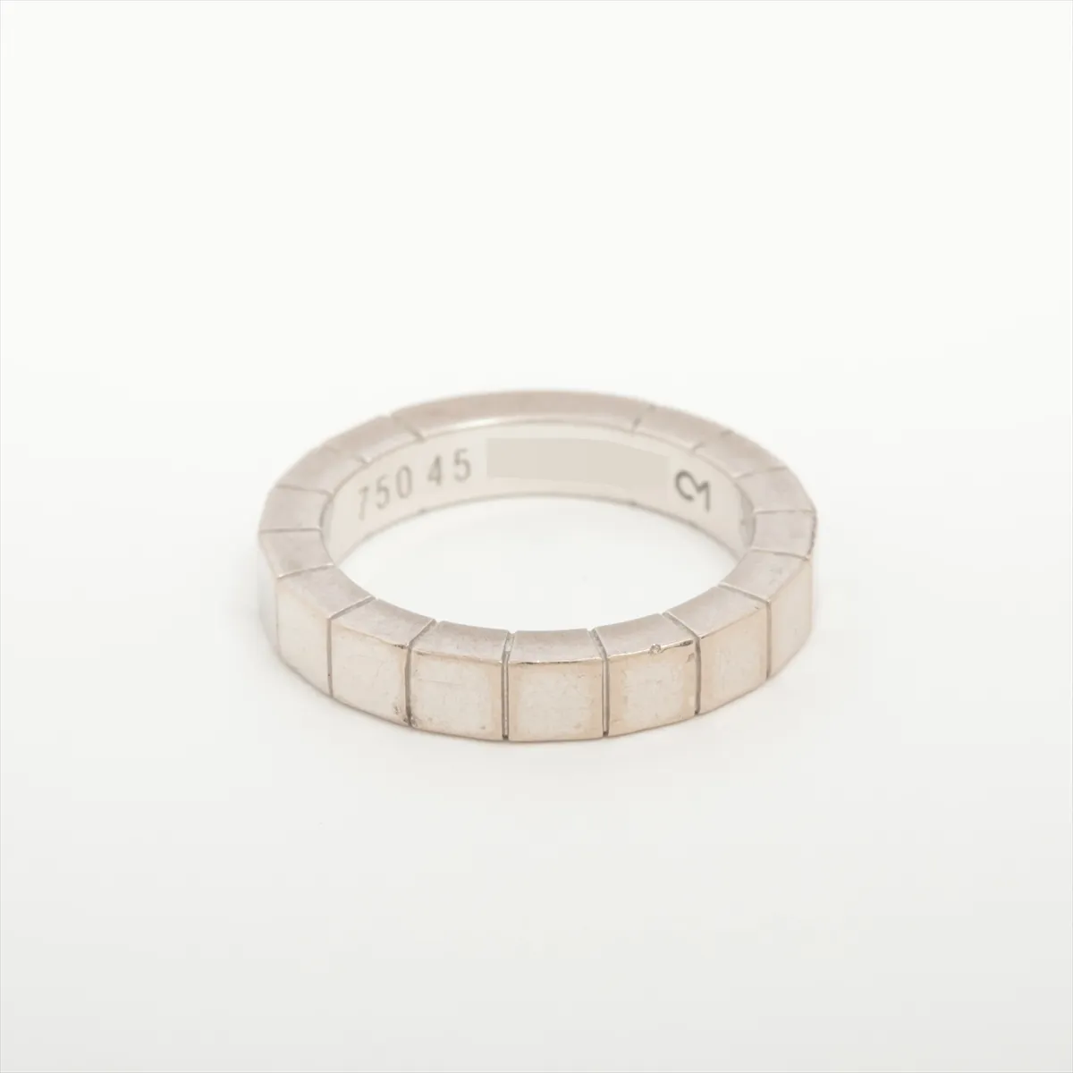 Raniere Ring 750(WG) 5.6g 45 AU8288 Damage Plating — view 2