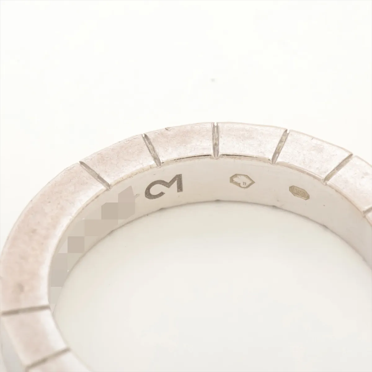 Raniere Ring 750(WG) 5.6g 45 AU8288 Damage Plating — view 4