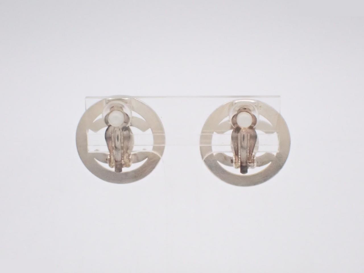 Coco Mark Silver Earrings — view 2
