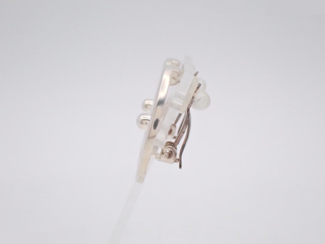 Coco Mark Silver Earrings — view 3