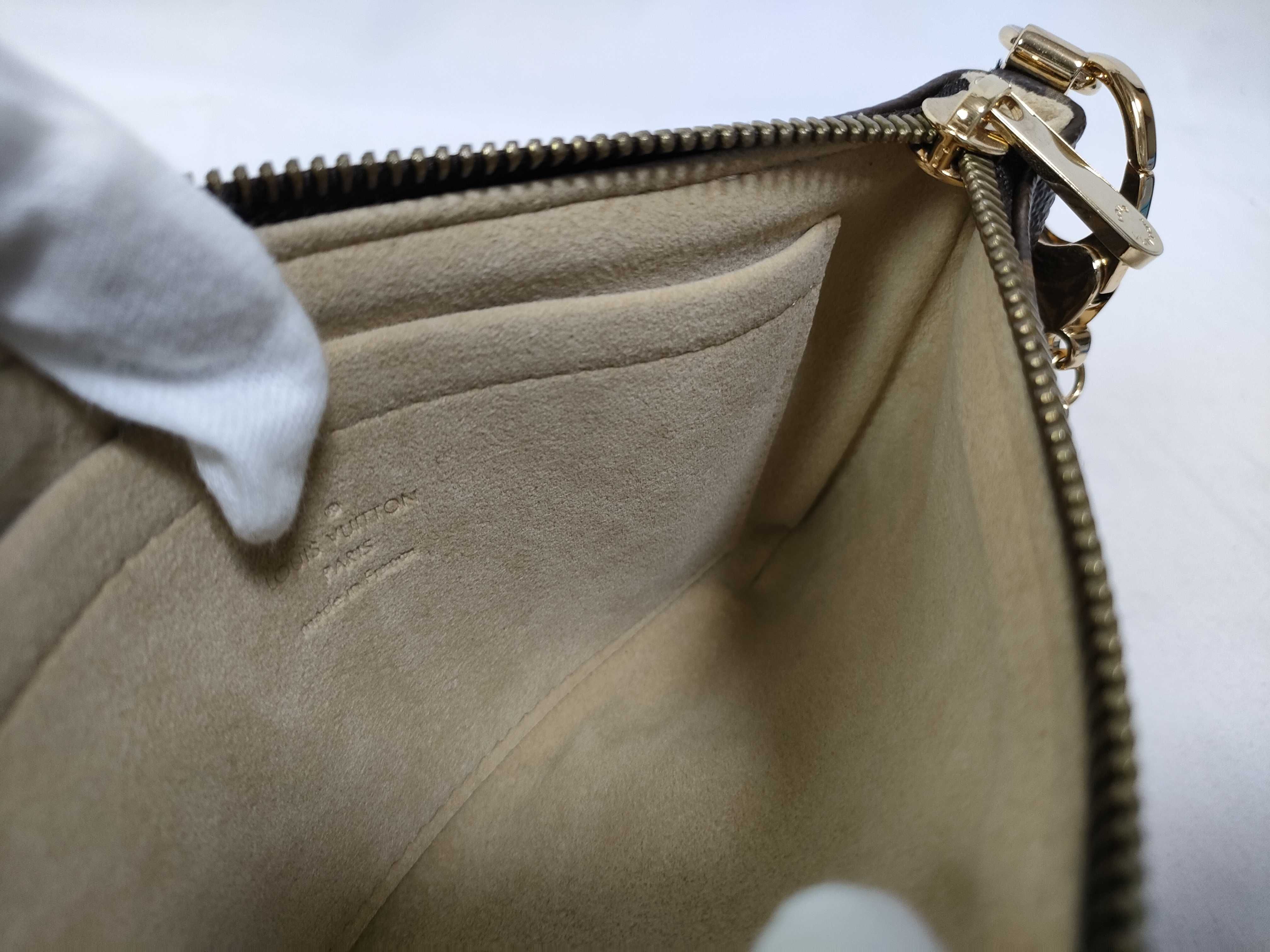 Monogram Louis Vuitton Chain Pouch Pochette Mira MM Monogram Handbag Pouch — view 11