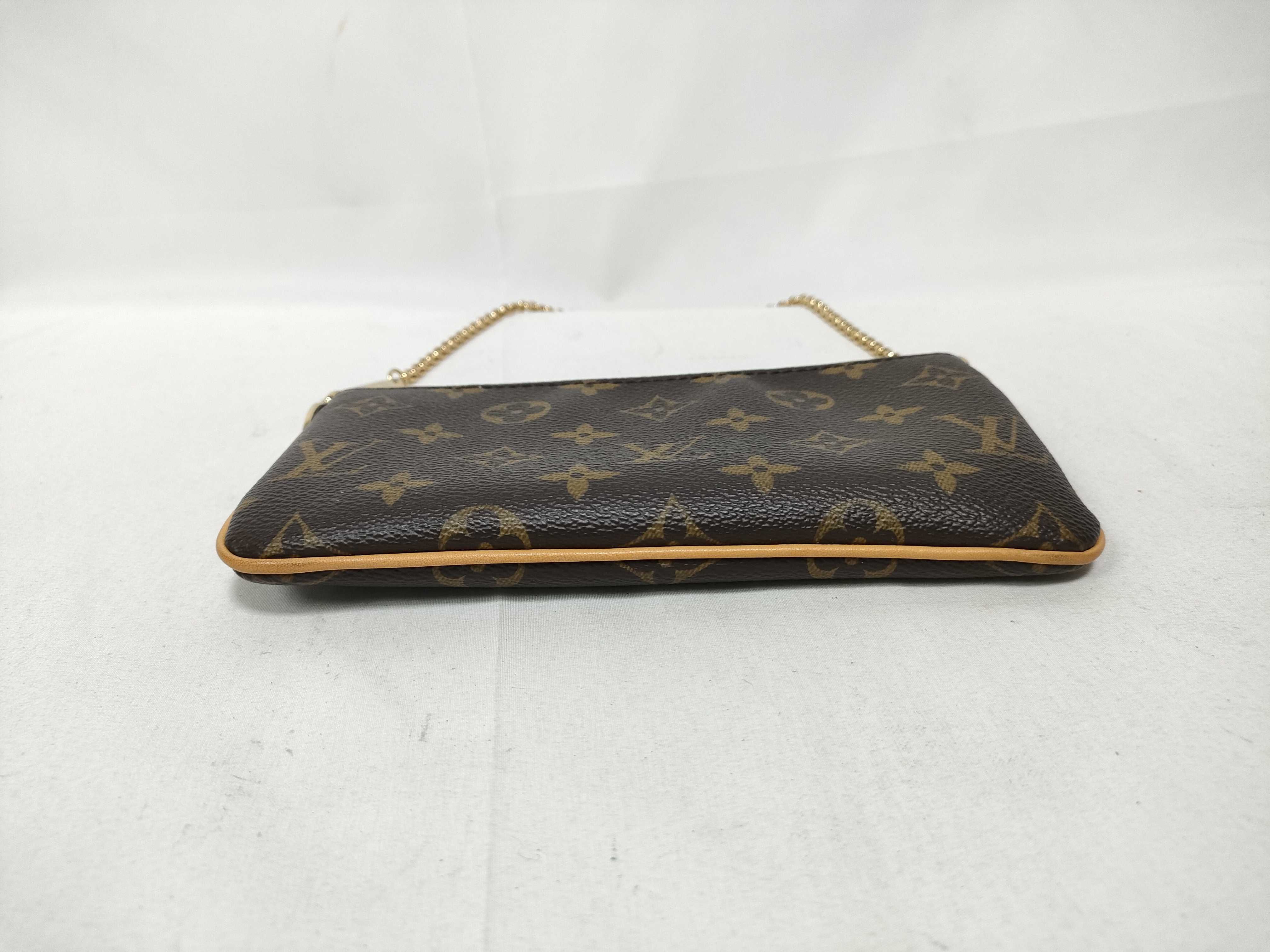 Monogram Louis Vuitton Chain Pouch Pochette Mira MM Monogram Handbag Pouch — view 3
