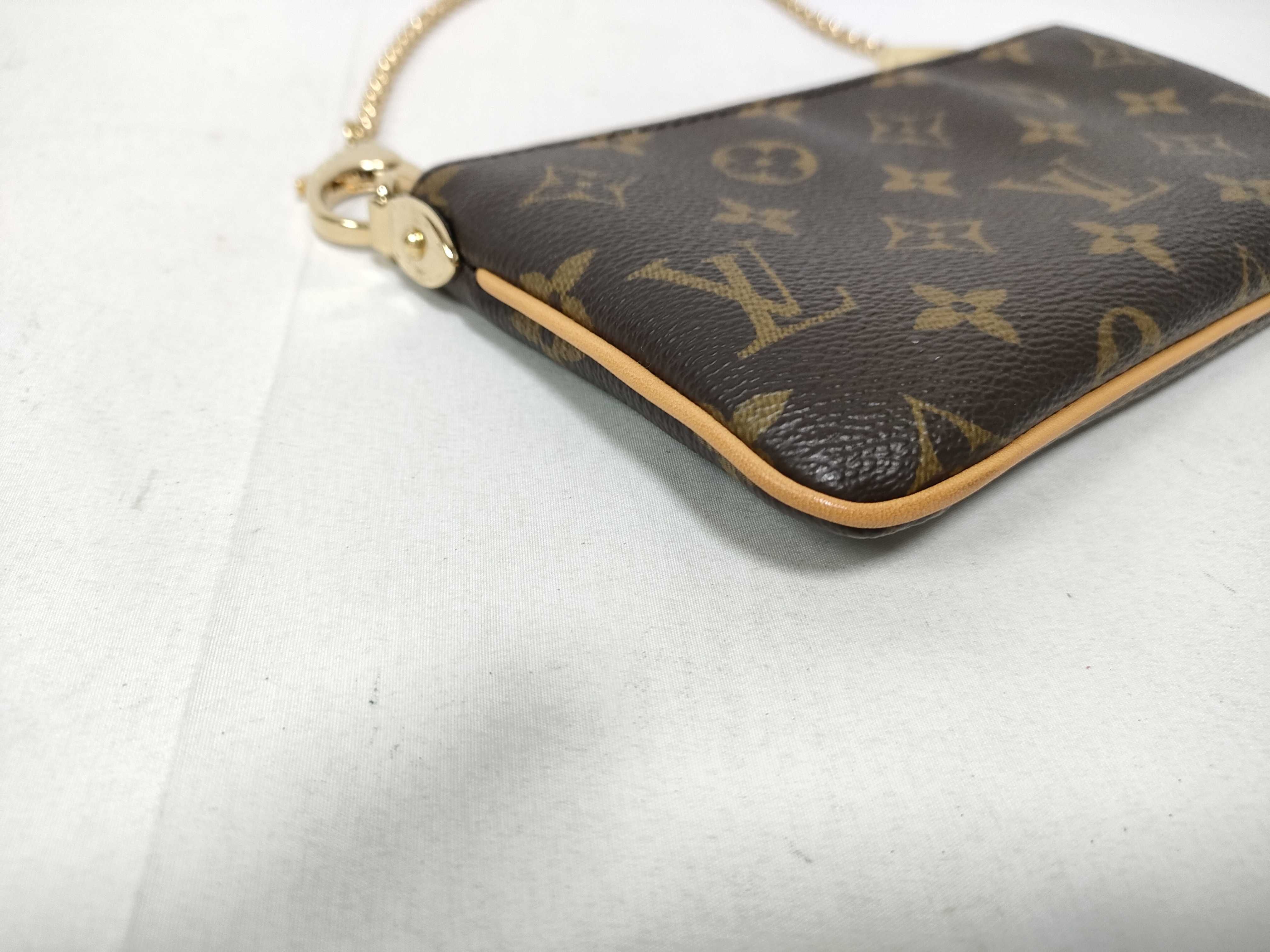 Monogram Louis Vuitton Chain Pouch Pochette Mira MM Monogram Handbag Pouch — view 5