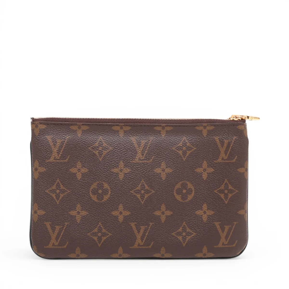 Giant Monogram Reverse Pochette Double Zip M69203 GI0260 Brown (RFID detected) — view 2