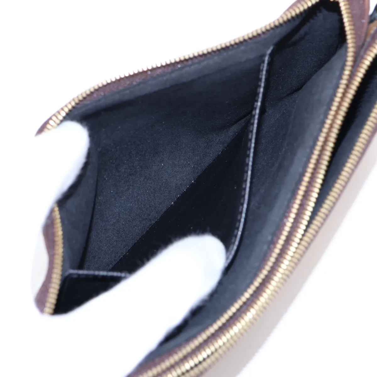 Giant Monogram Reverse Pochette Double Zip M69203 GI0260 Brown (RFID detected) — view 8
