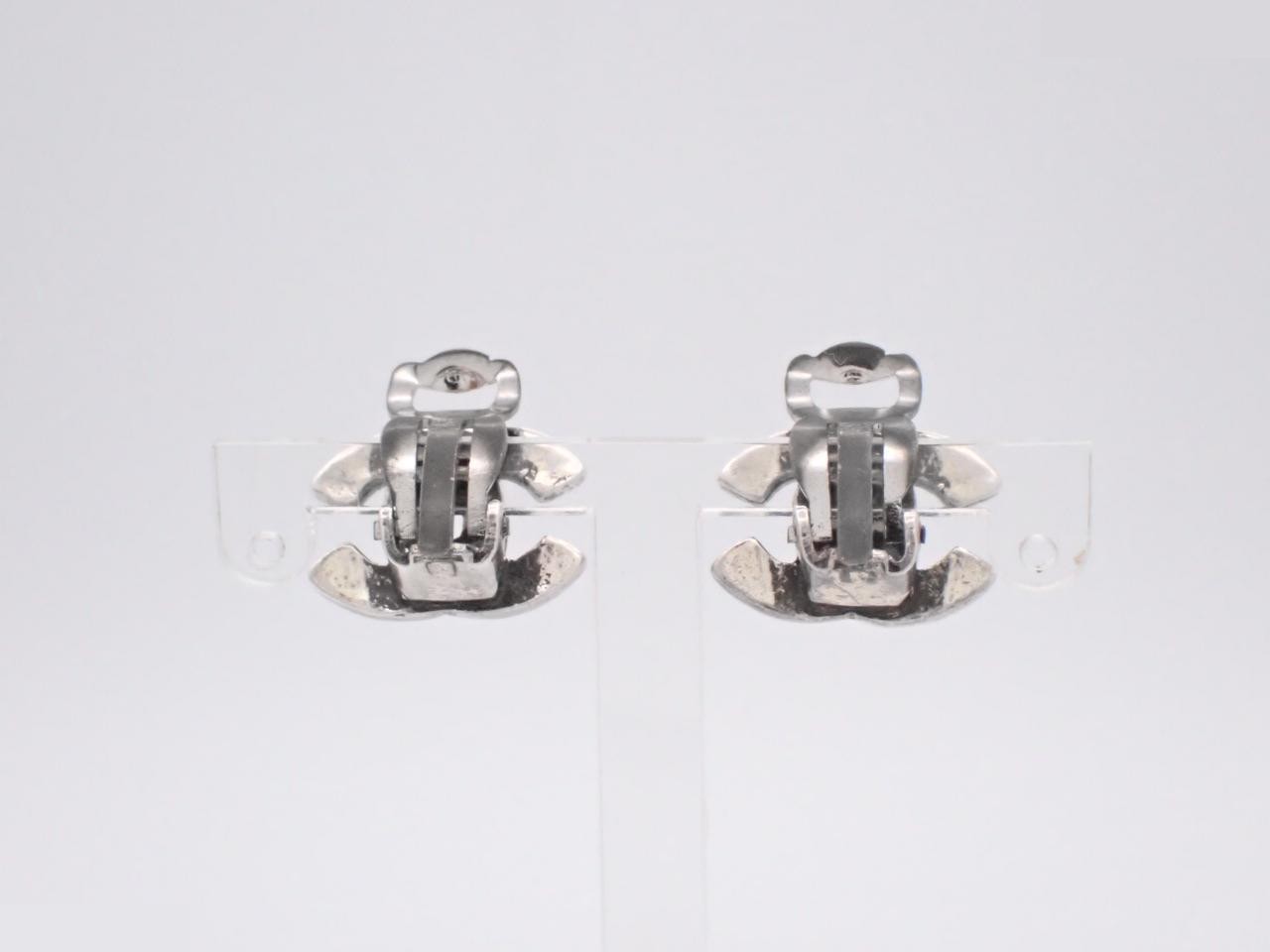 Coco Mark Silver Earrings — view 2