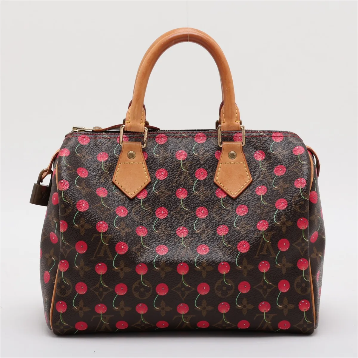 x Takashi Murakami Monogram Cherry Blossom Speedy 25 M95009 Brown SP0035 — view 2