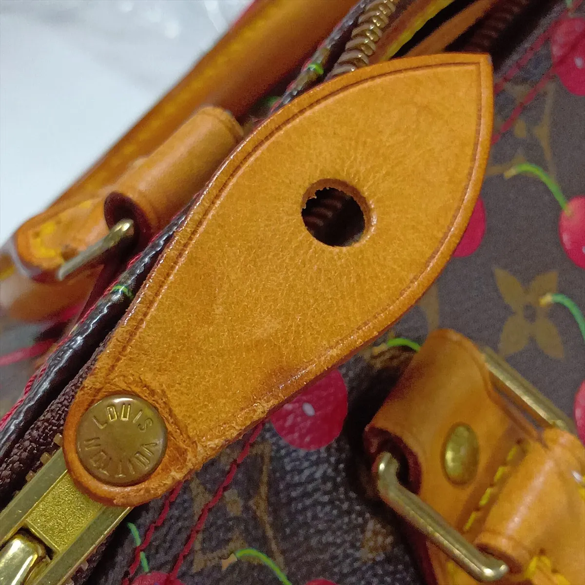 x Takashi Murakami Monogram Cherry Blossom Speedy 25 M95009 Brown SP0035 — view 12