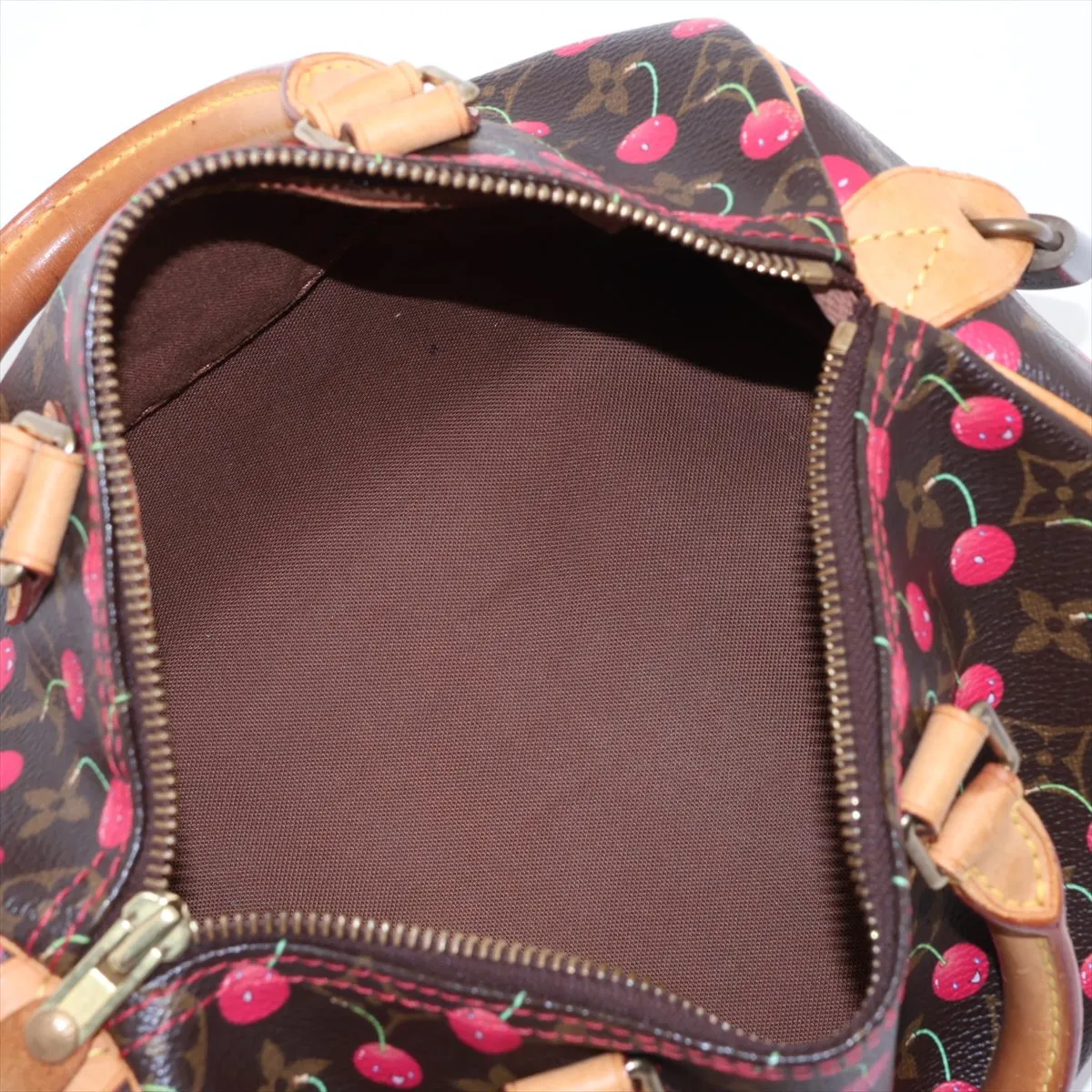 x Takashi Murakami Monogram Cherry Blossom Speedy 25 M95009 Brown SP0035 — view 7