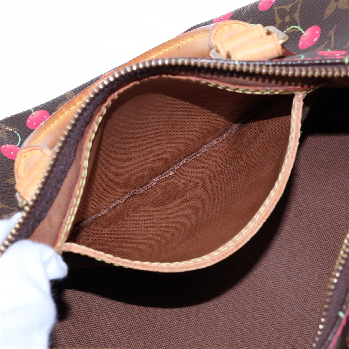 x Takashi Murakami Monogram Cherry Blossom Speedy 25 M95009 Brown SP0035 — view 8