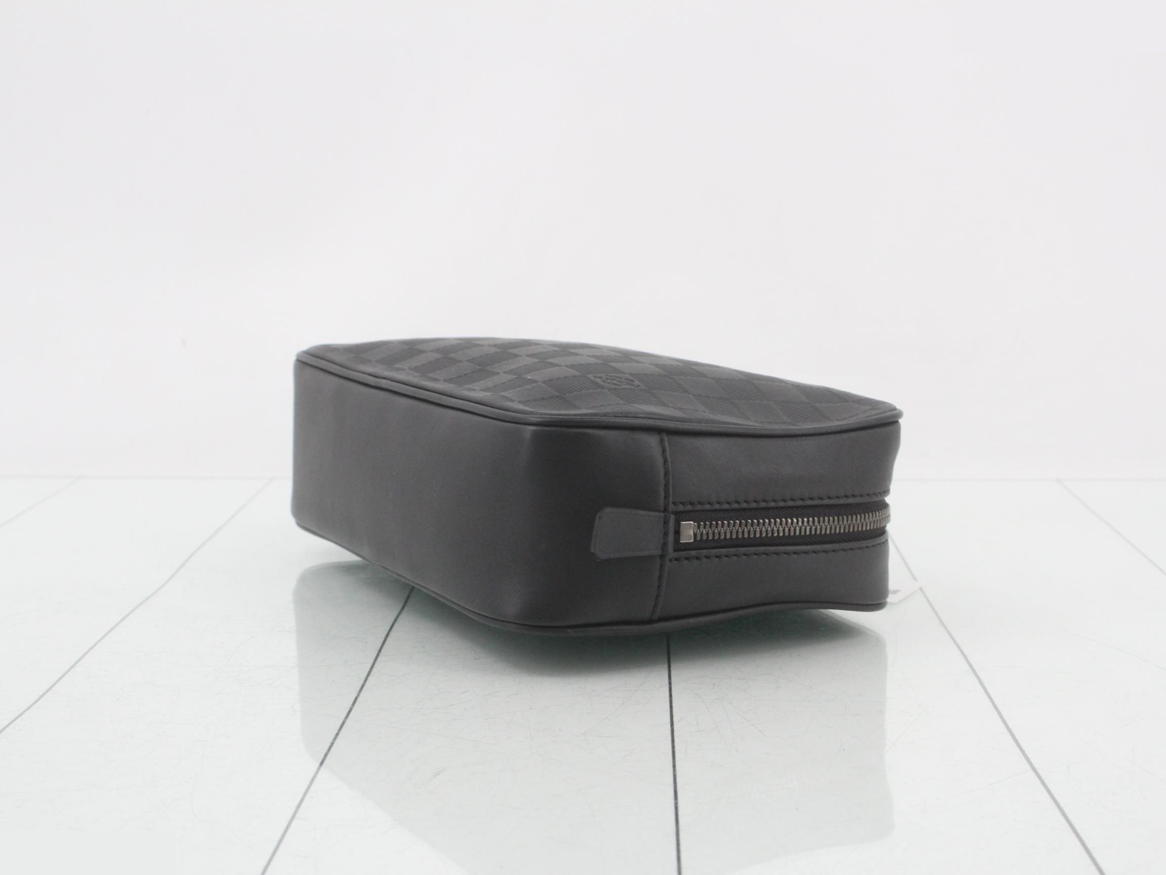 Damier Infini Trouse Toilette Pouch — view 6