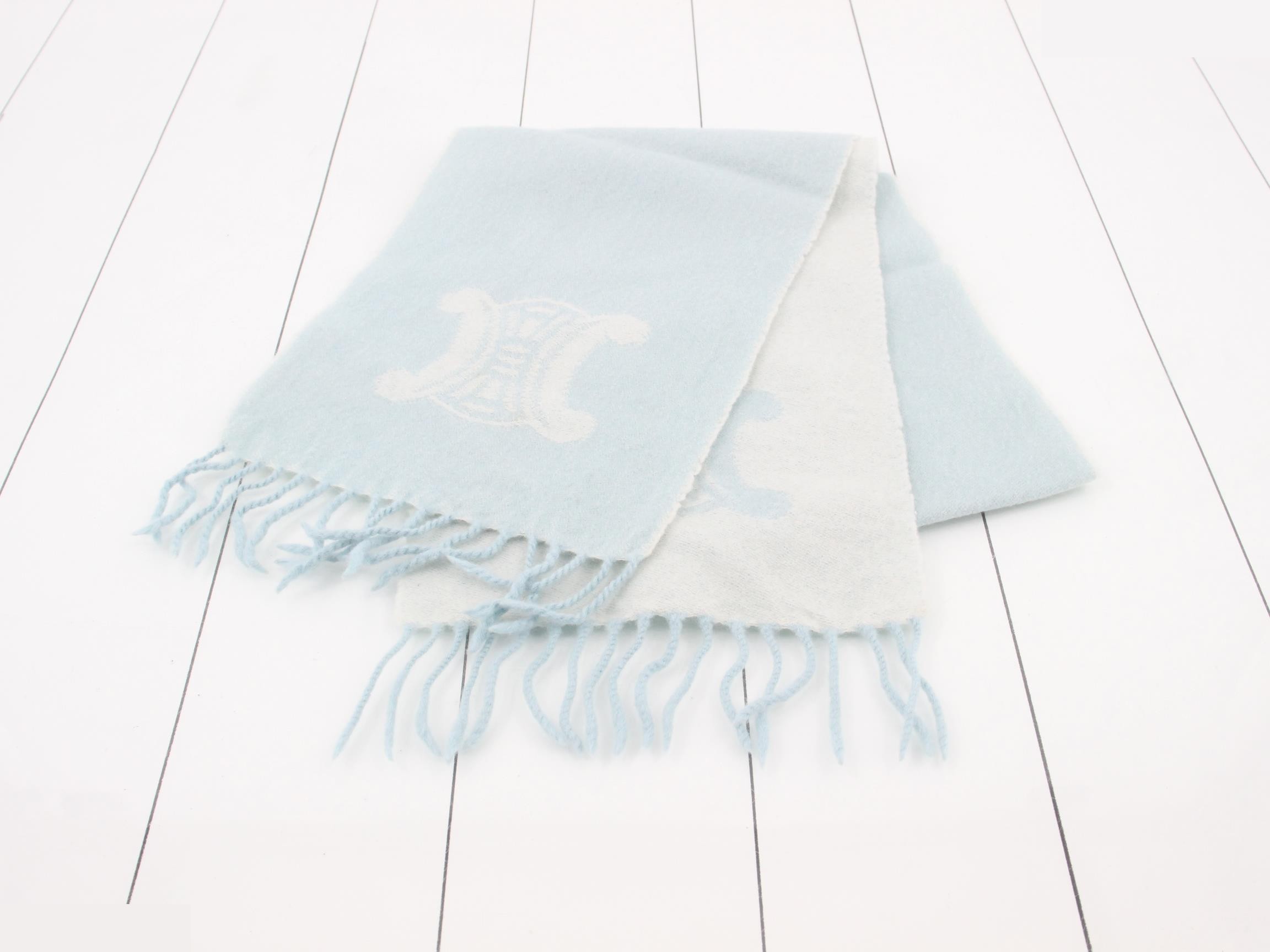 Macadam Scarf, Blue & White — view 2