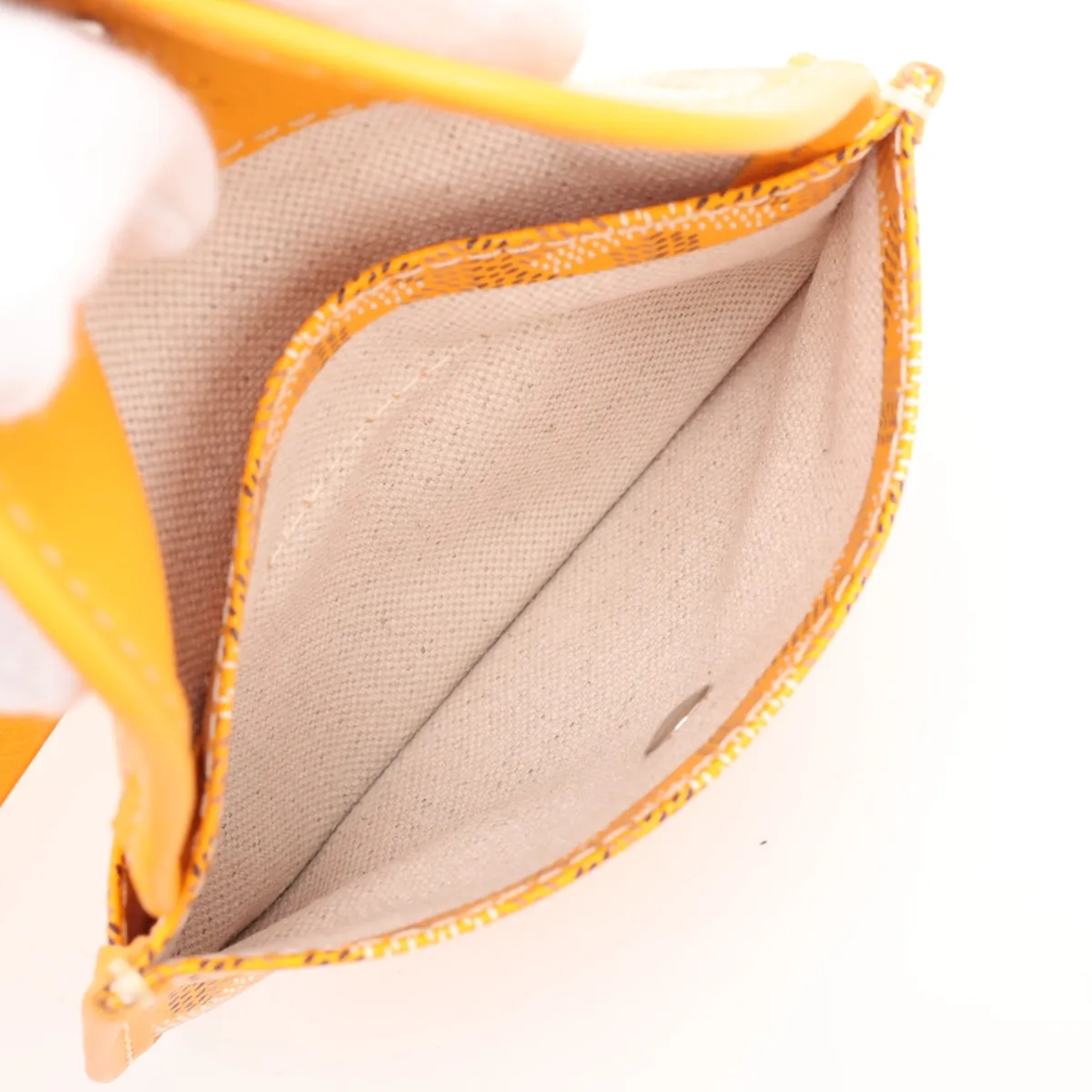 Ange Mini PVC Tote Bag, Yellow — view 8