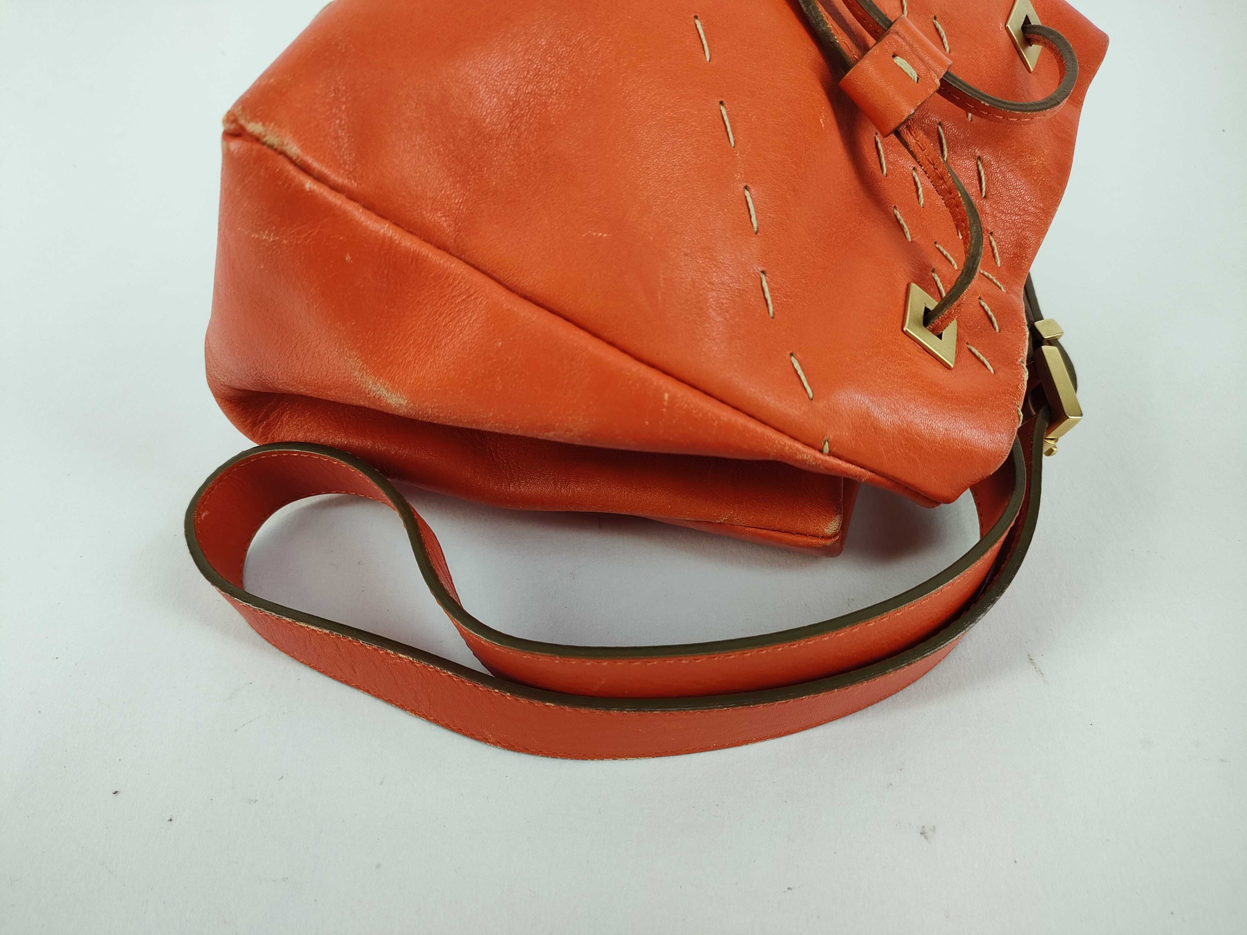 leather bucket bag shoulder bag — view 3