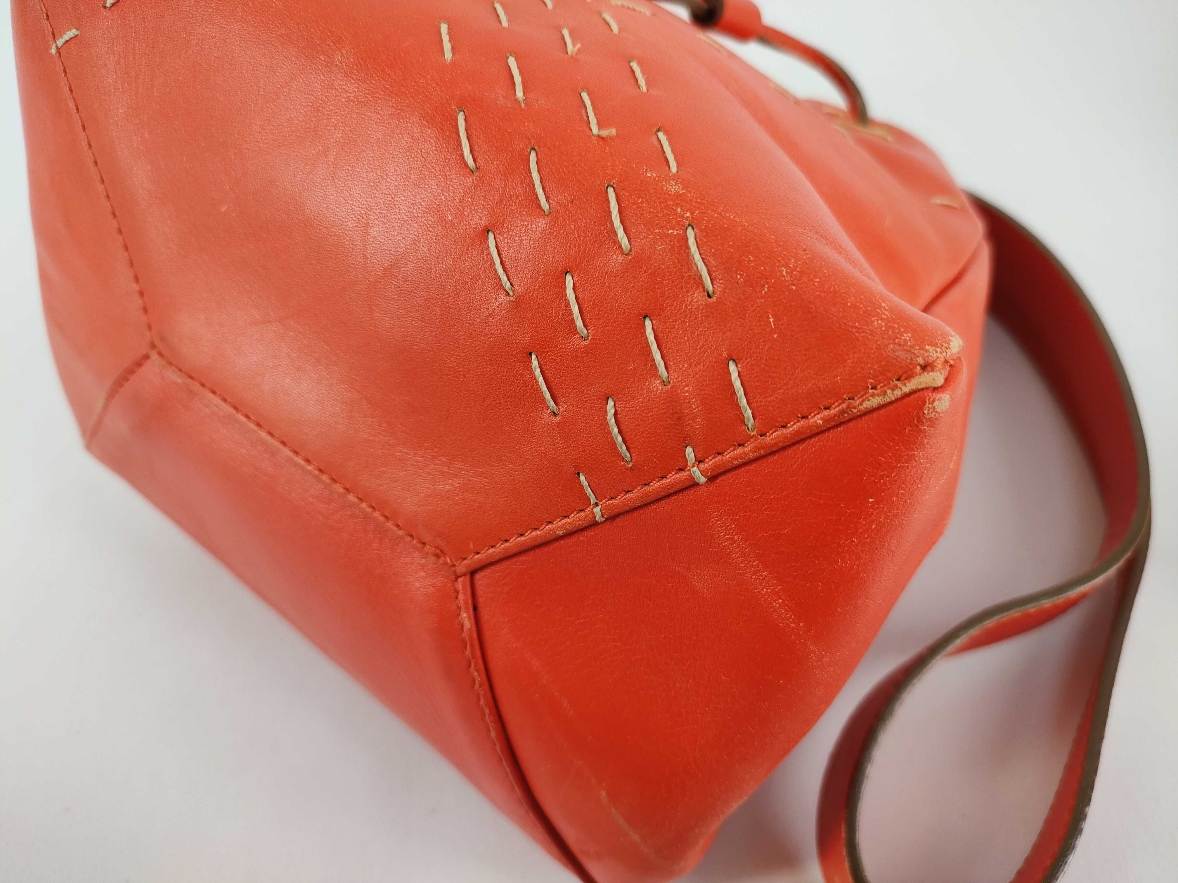 leather bucket bag shoulder bag — view 6