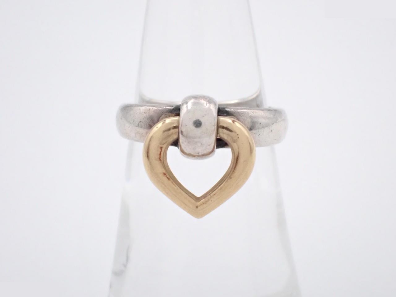 Heart Knock Combination Ring, 5.3g, Size 51