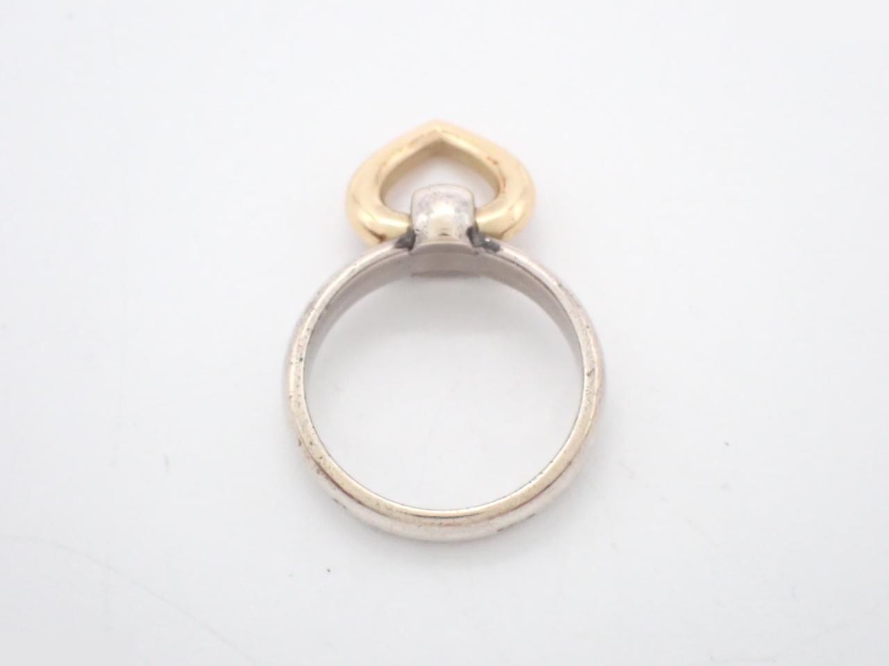 Heart Knock Combination Ring, 5.3g, Size 51 — view 3