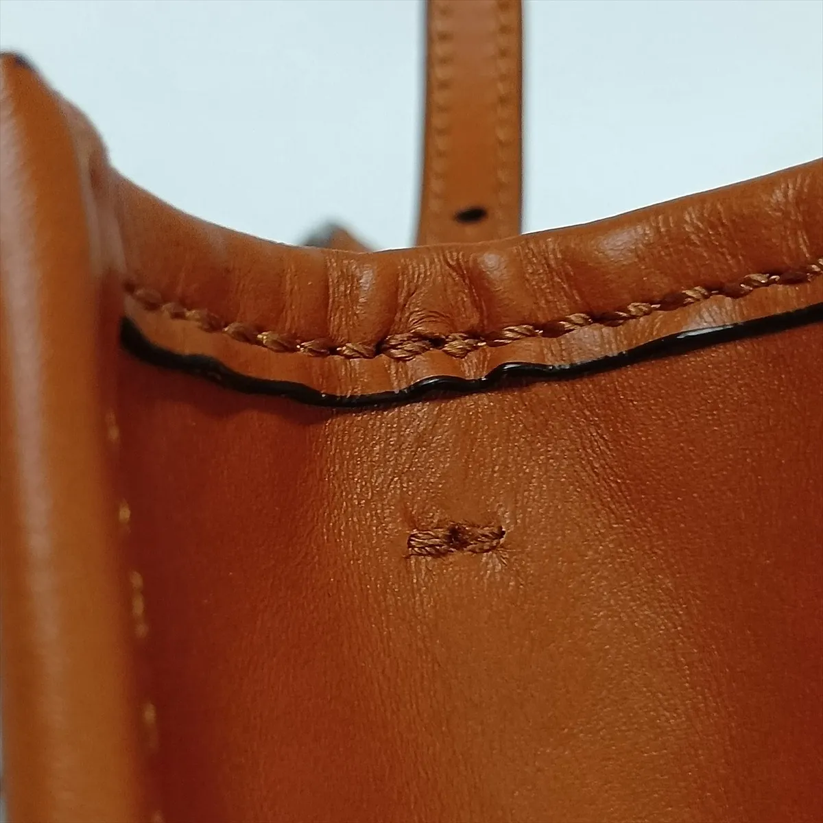 Sunshine Shopper Small 8BS051 Leather 2-Way Handbag Brown — view 12