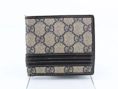 GG Supreme Navy Wallet