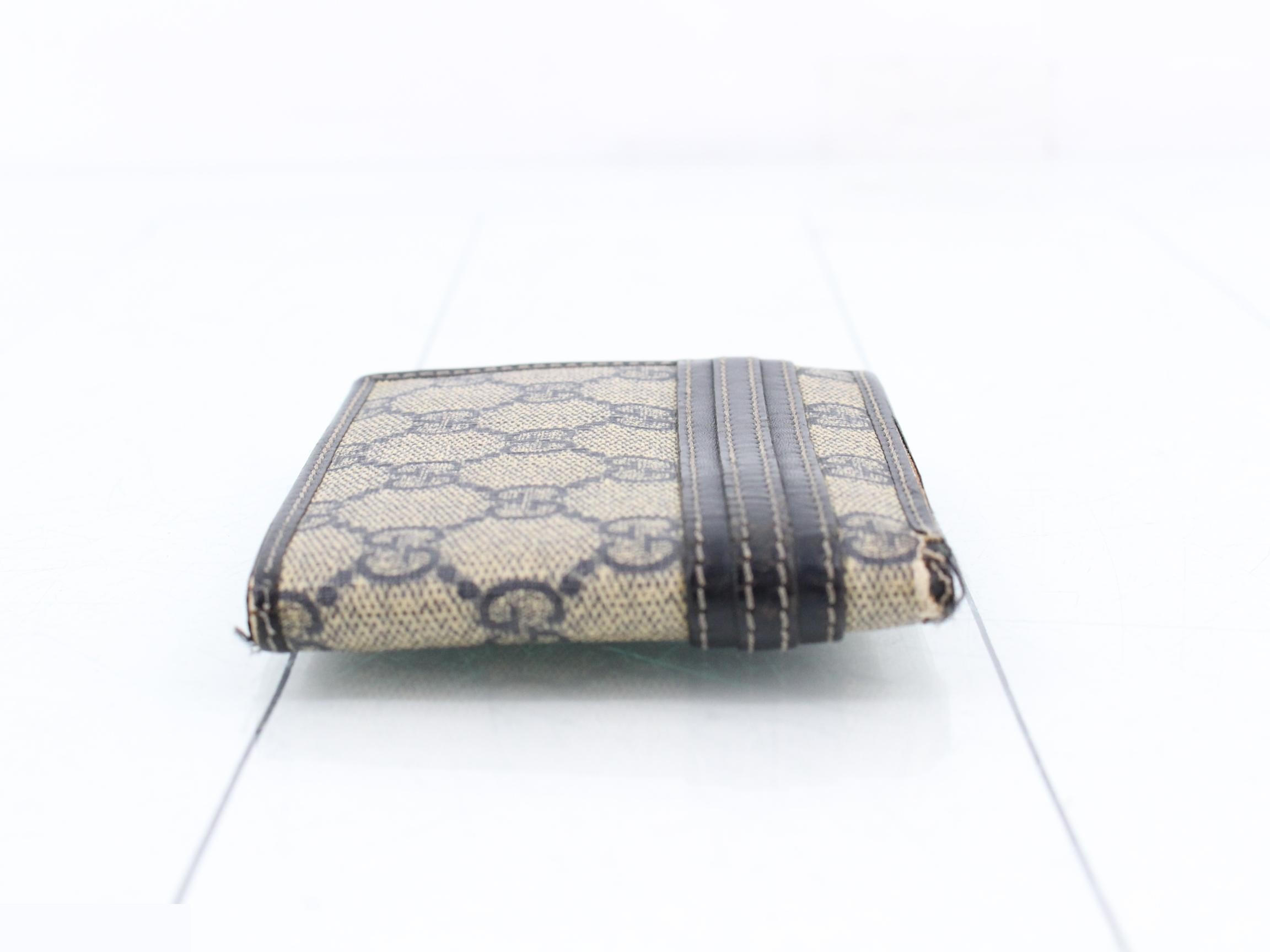 GG Supreme Navy Wallet — view 3