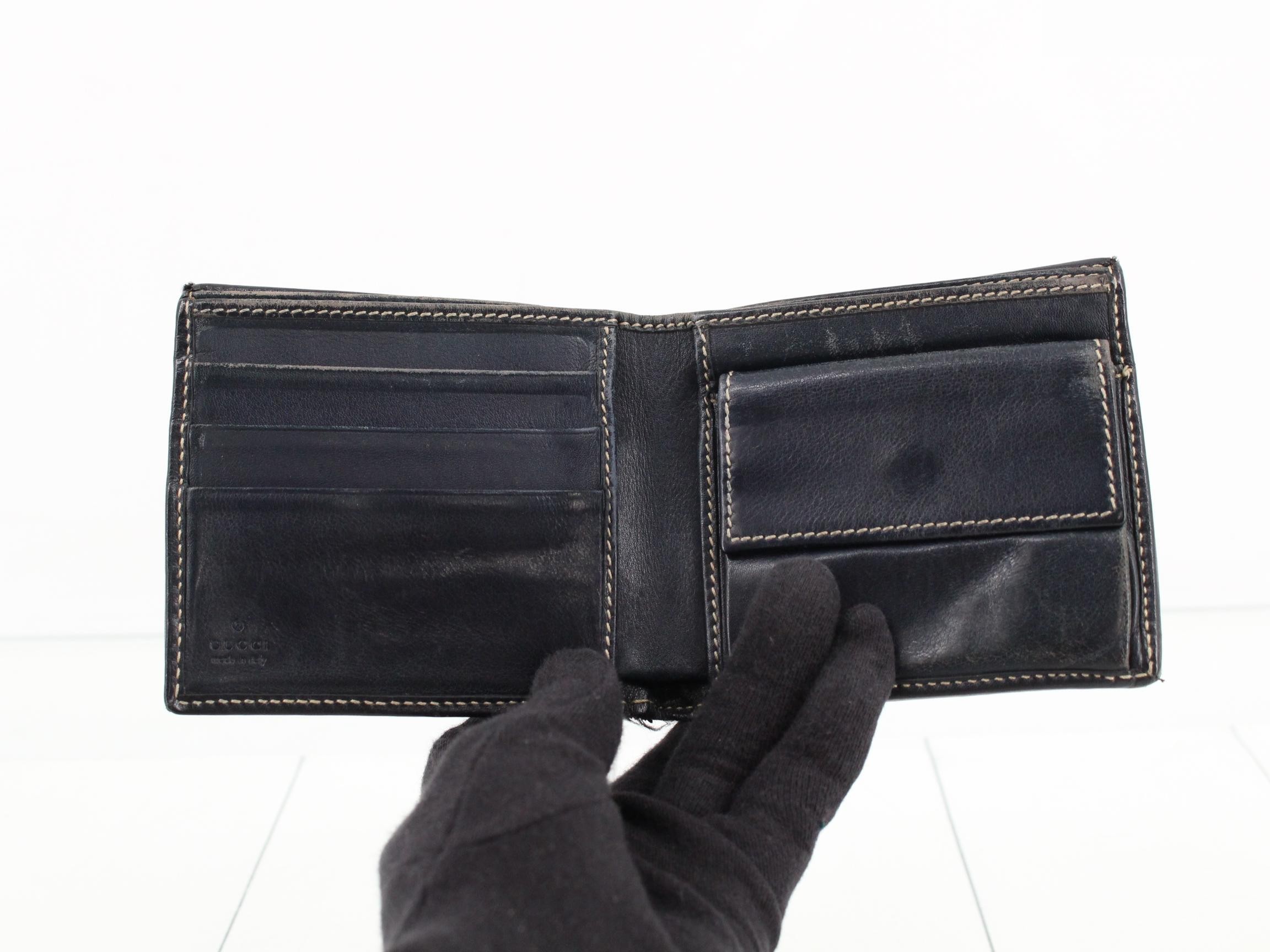GG Supreme Navy Wallet — view 4