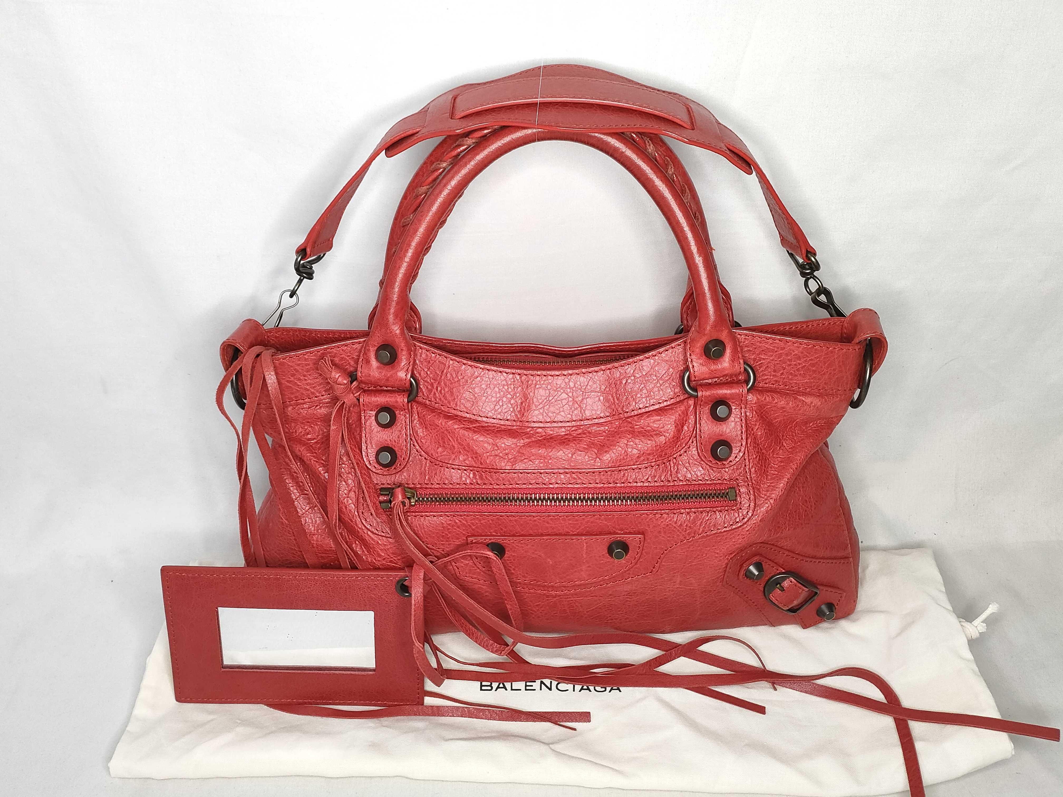 The City Balenciaga Editor's Bag The City 2-Way Handbag Red 103203 213048 Handbag