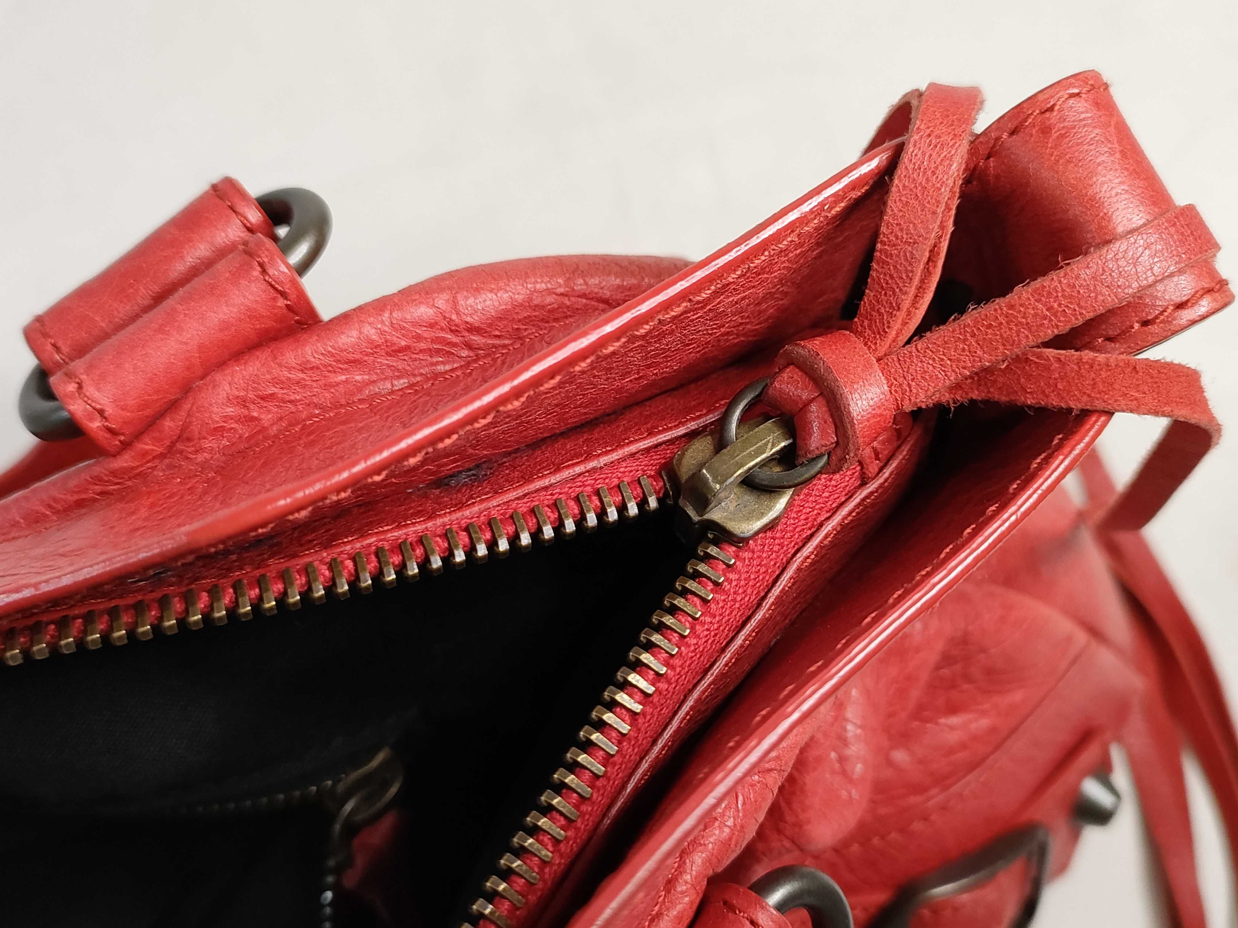 The City Balenciaga Editor's Bag The City 2-Way Handbag Red 103203 213048 Handbag — view 14