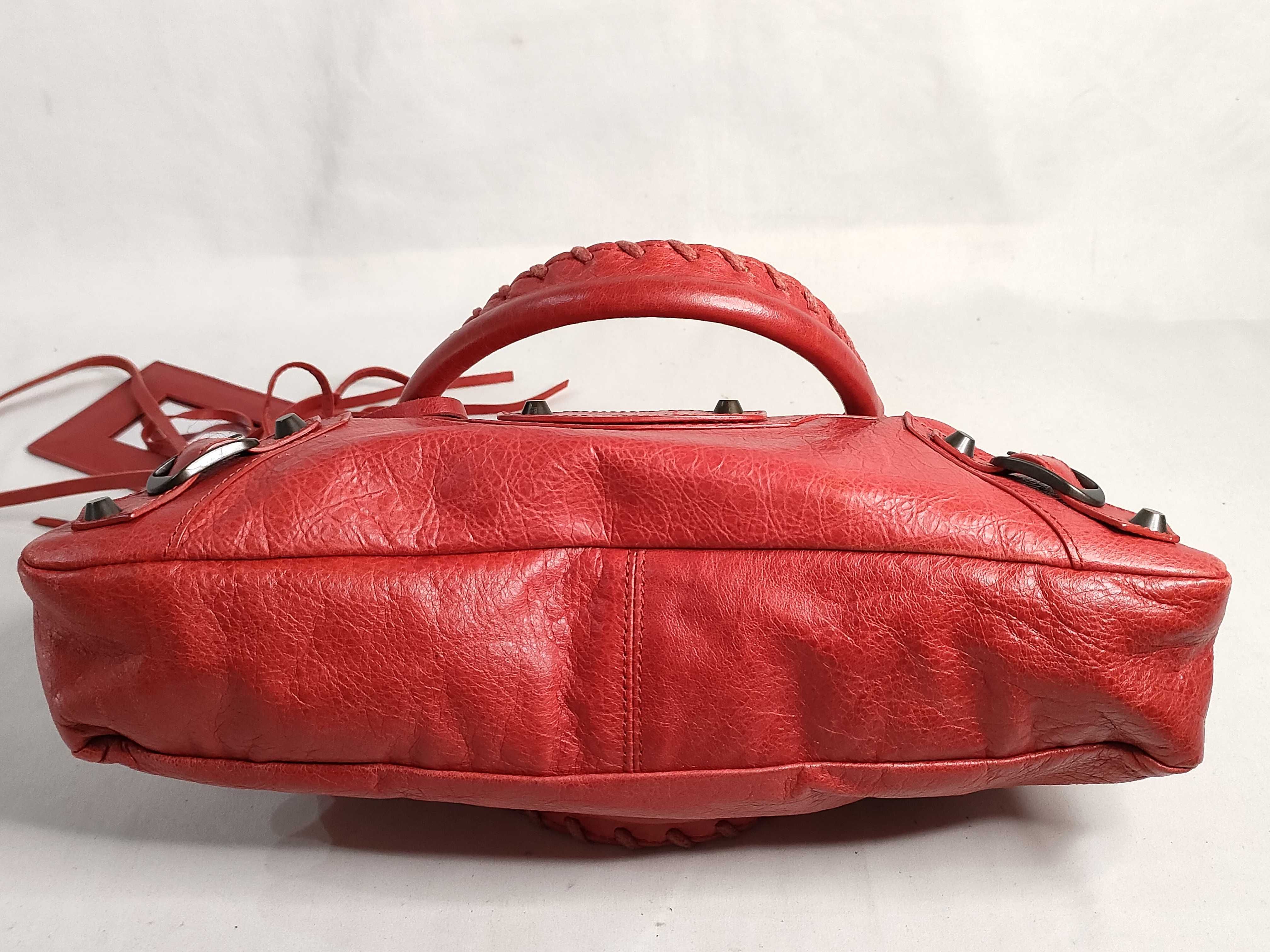 The City Balenciaga Editor's Bag The City 2-Way Handbag Red 103203 213048 Handbag — view 8