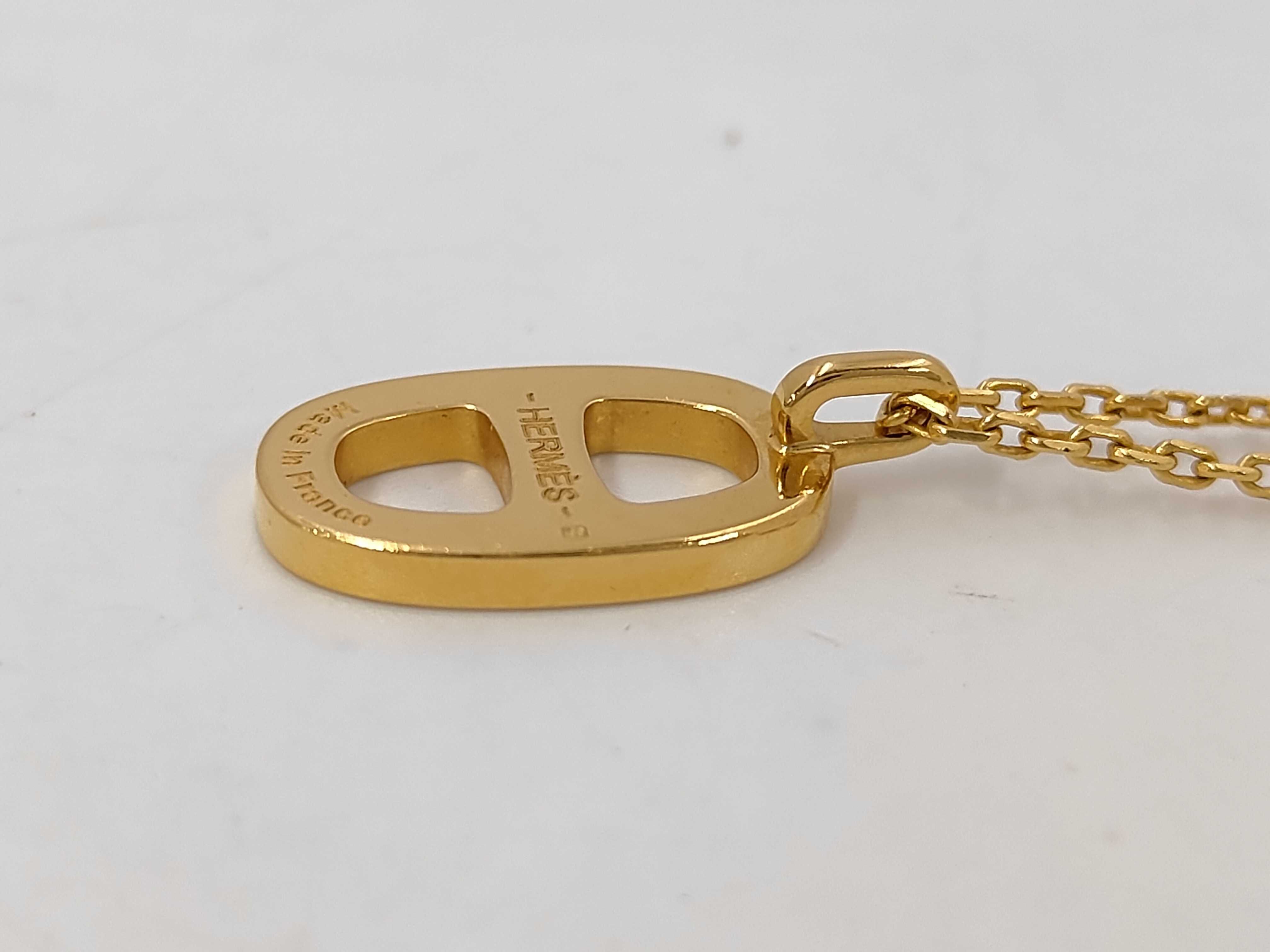 Chaine d'Ancre Iliade White x Gold Necklace — view 4