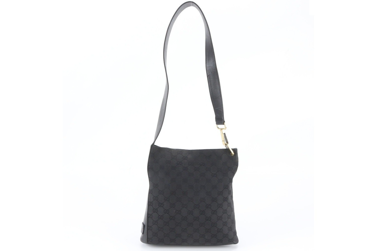 GG Canvas 91761 Leather One-Shoulder Bag — view 3