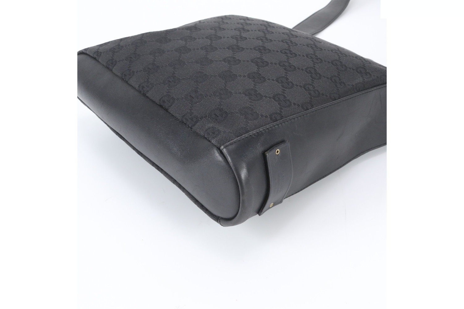 GG Canvas 91761 Leather One-Shoulder Bag — view 5