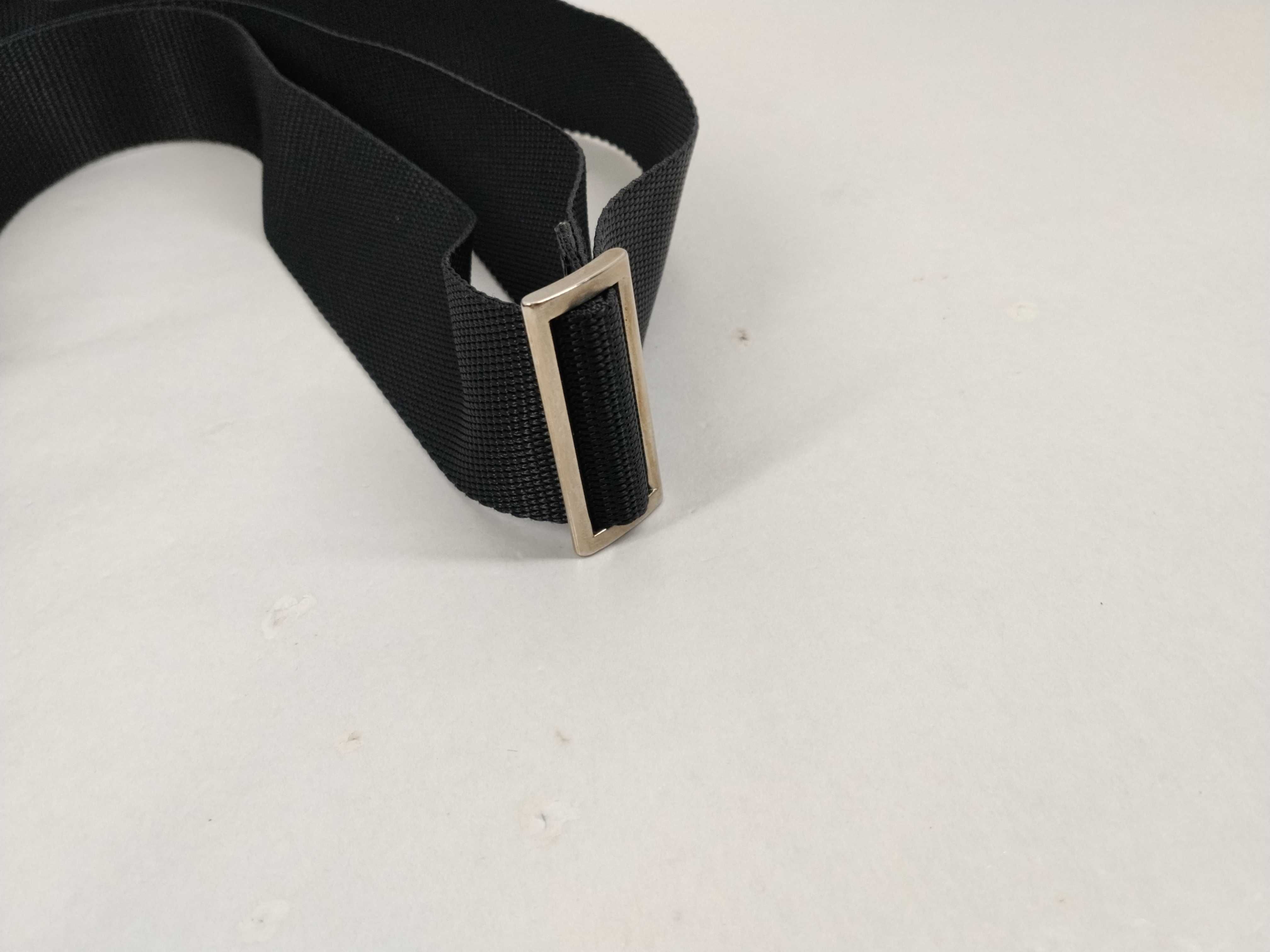 Nylon Triangle Logo Messenger Bag, Black Shoulder Bag — view 7
