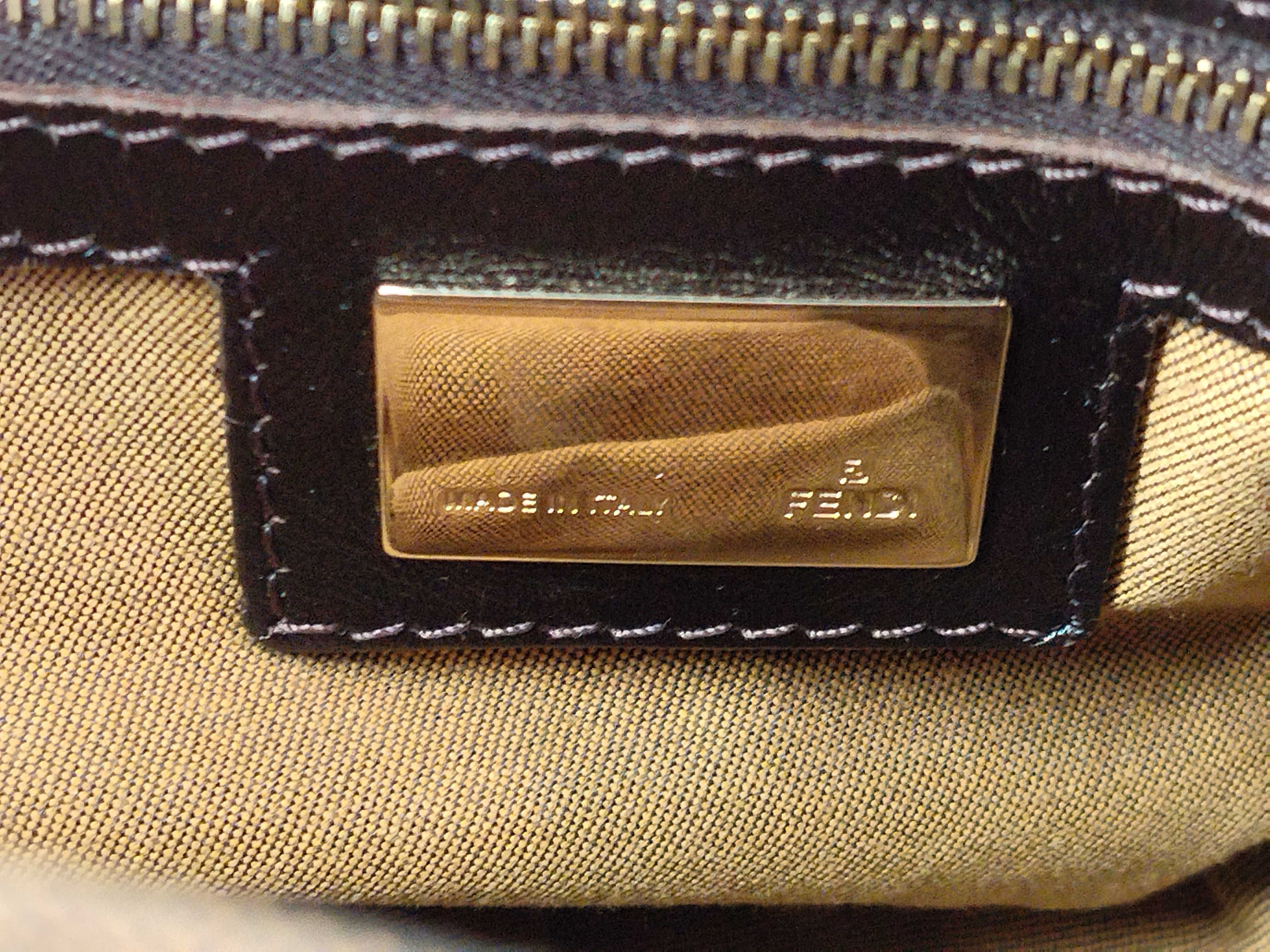 ZUCCa pattern ID- Canvas ZUCCa canvas x patent leather tote bag Brown 8BH186 handbag — view 12