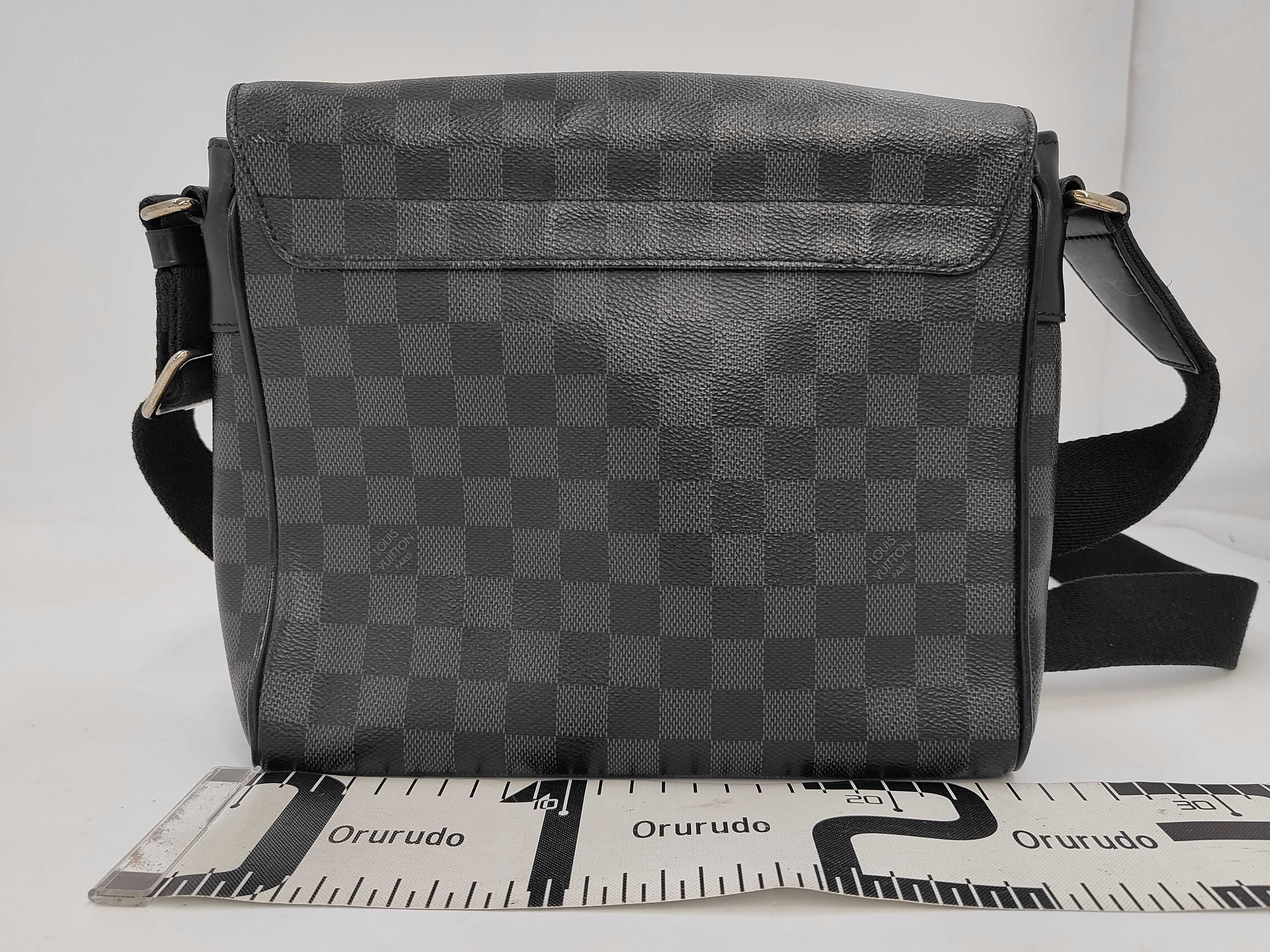 Damier Graphite District PM NM Shoulder Bag — view 2