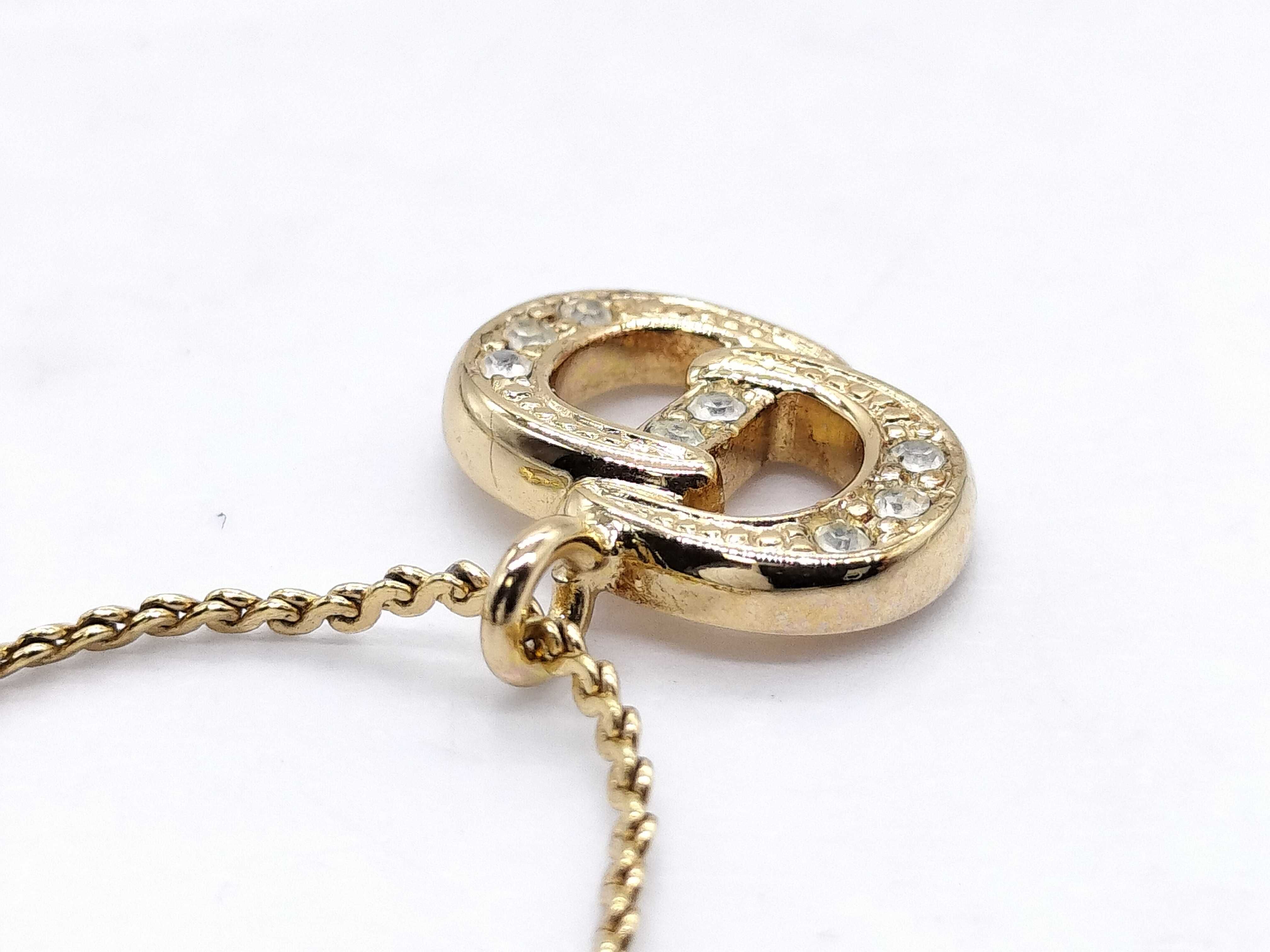 CD Rhinestone Necklace — view 4