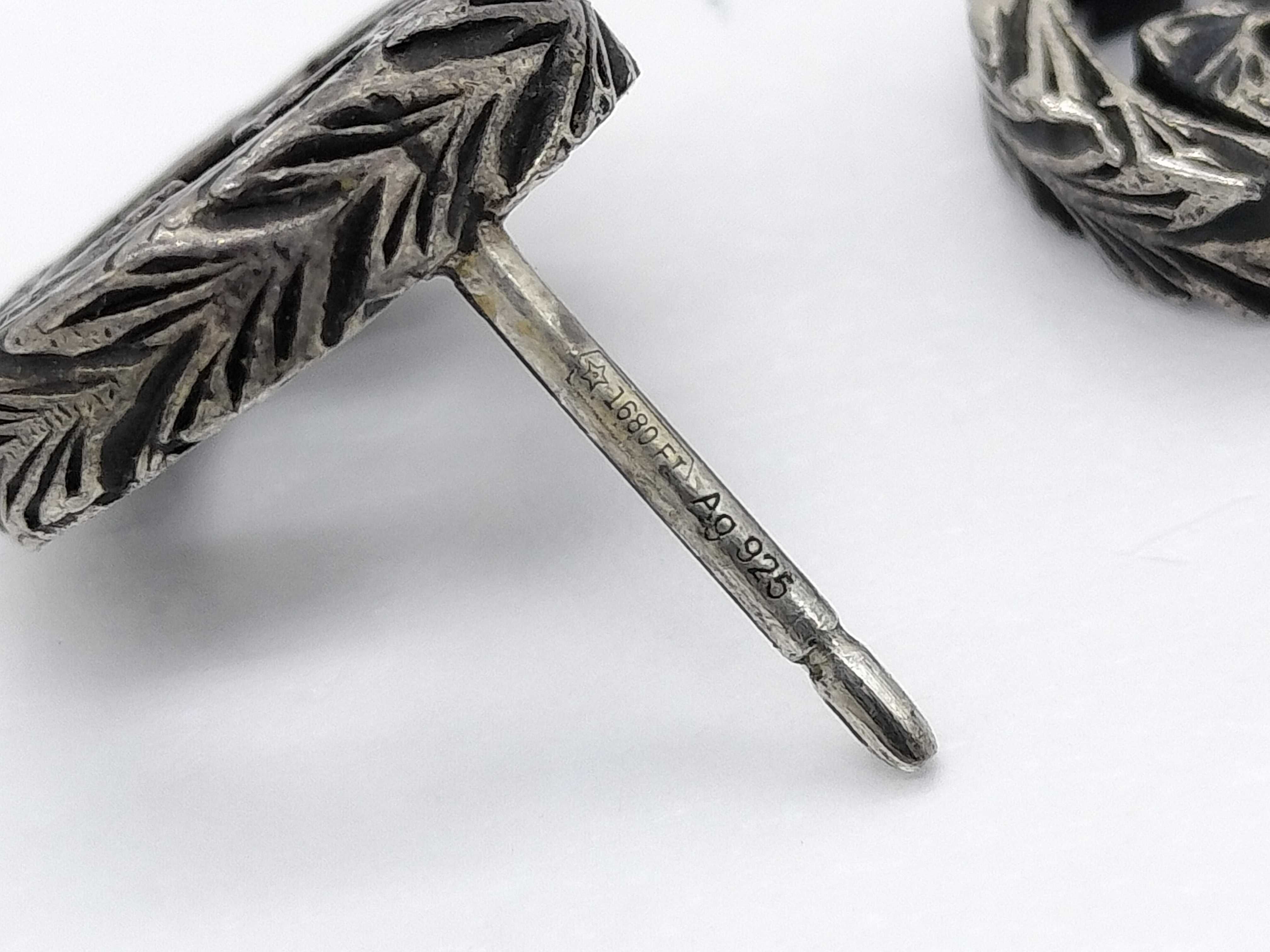 GG G logo earrings, SV925, 2.7g. — view 4