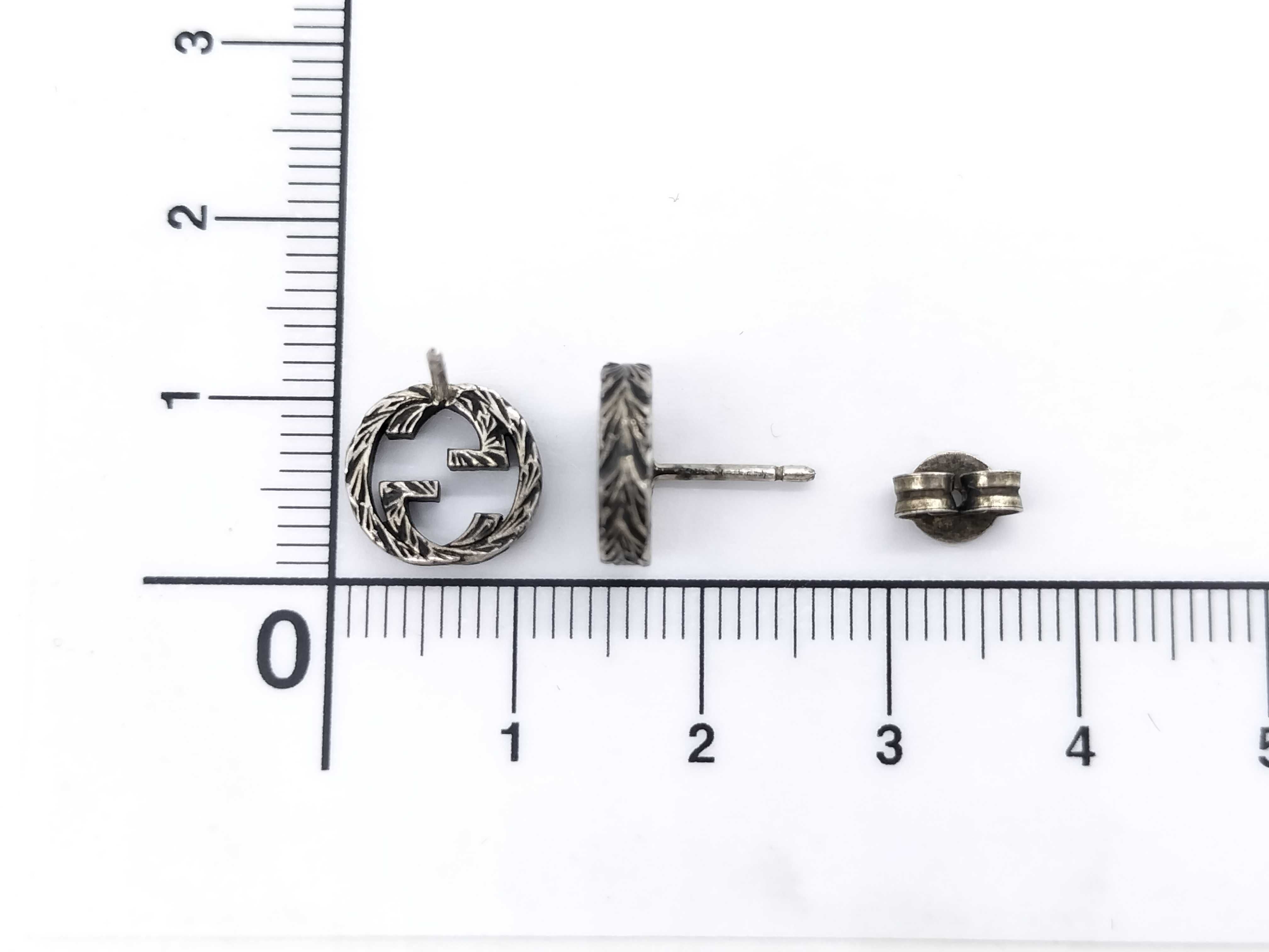 GG G logo earrings, SV925, 2.7g. — view 8