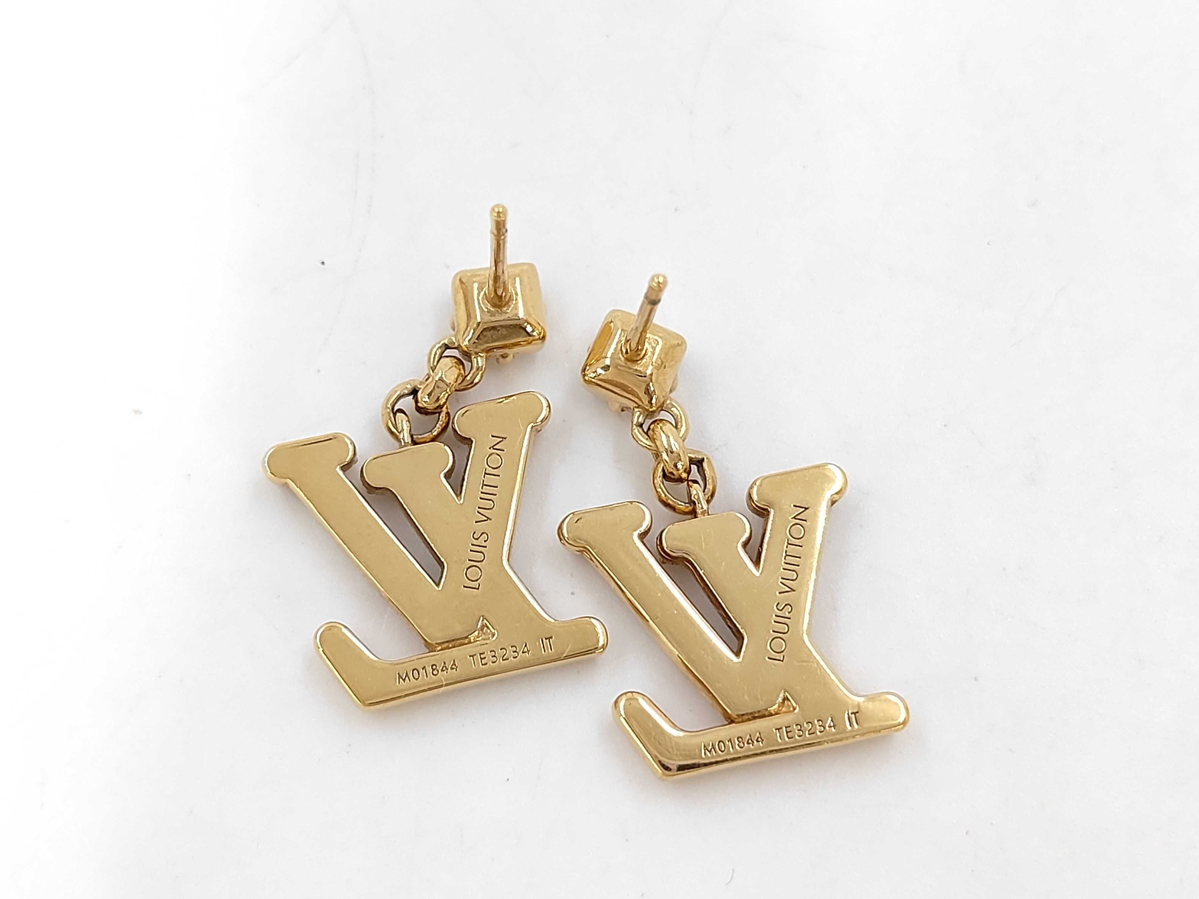 Lady LV Gold Earrings — view 3