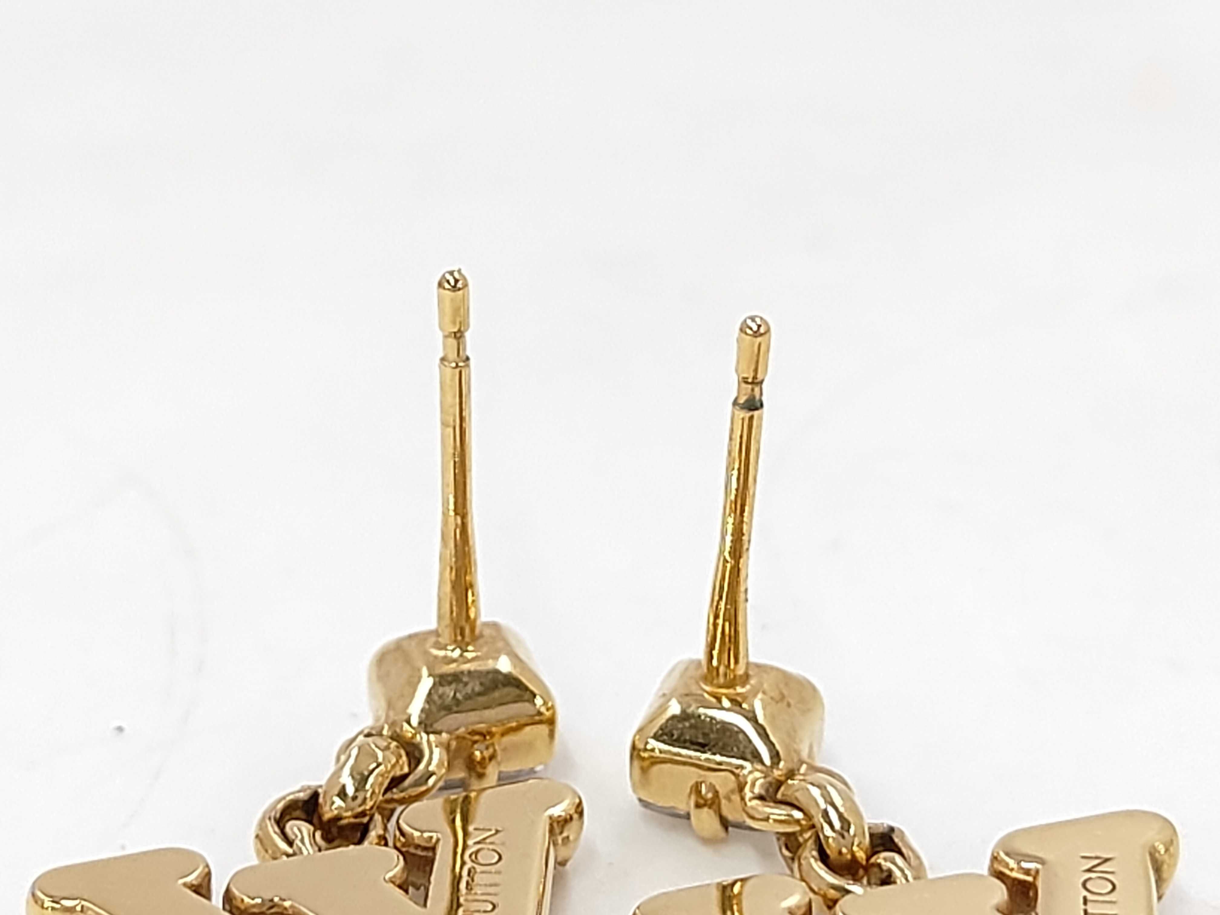 Lady LV Gold Earrings — view 4