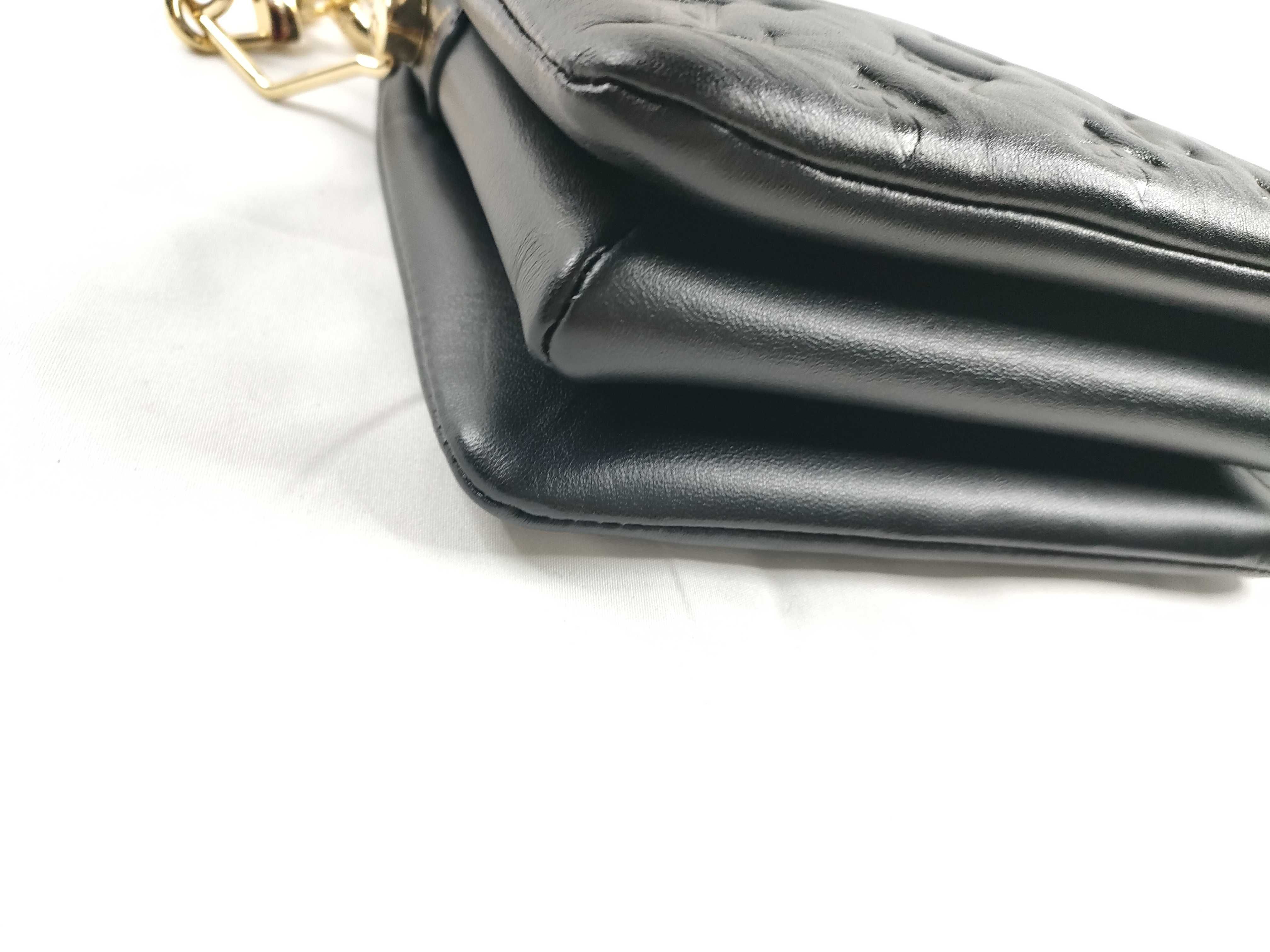 Coussin BB M21259 (IC chip detected) Monogram Lambskin Leather Black Shoulder Bag — view 3