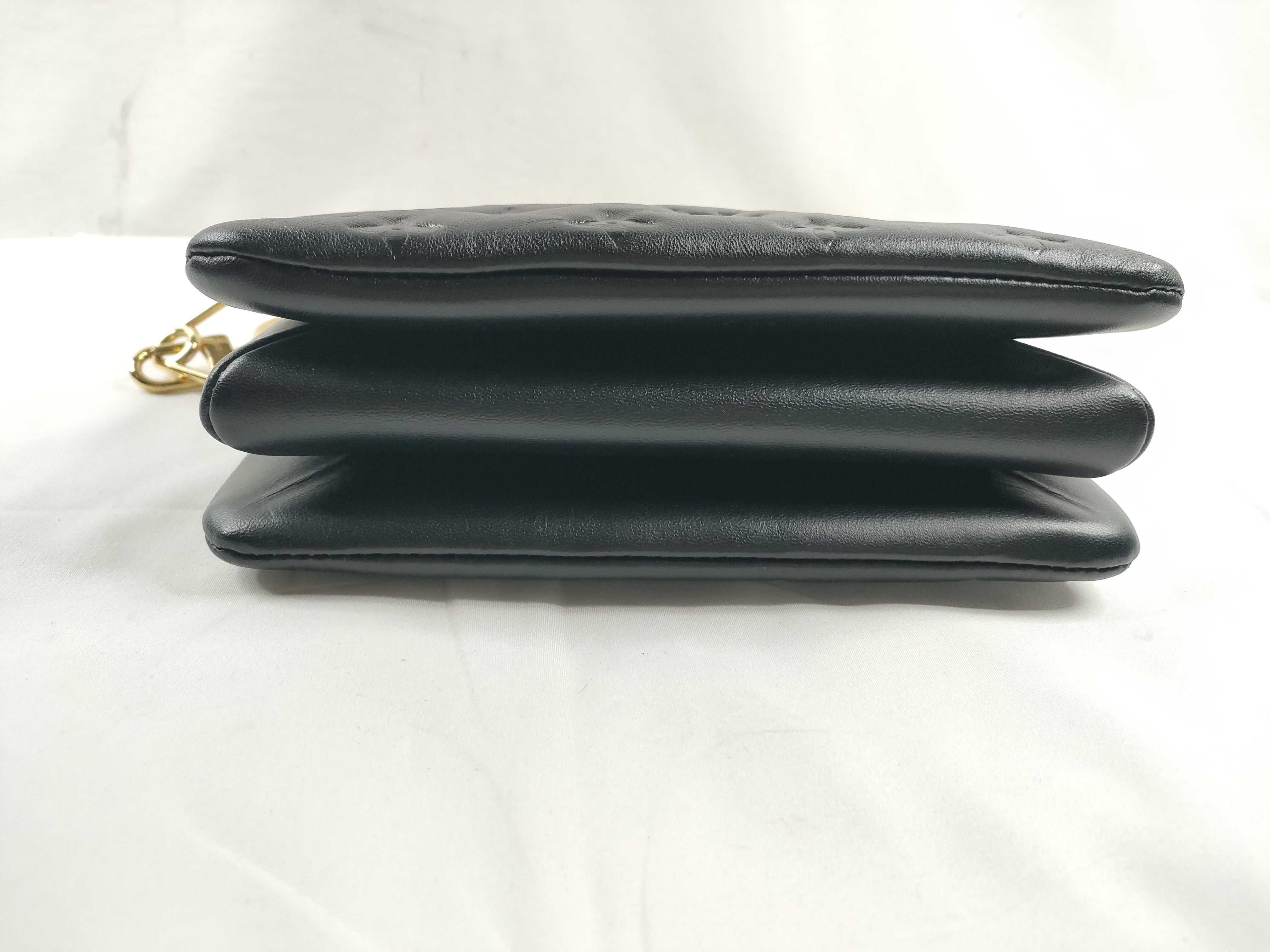 Coussin BB M21259 (IC chip detected) Monogram Lambskin Leather Black Shoulder Bag — view 4