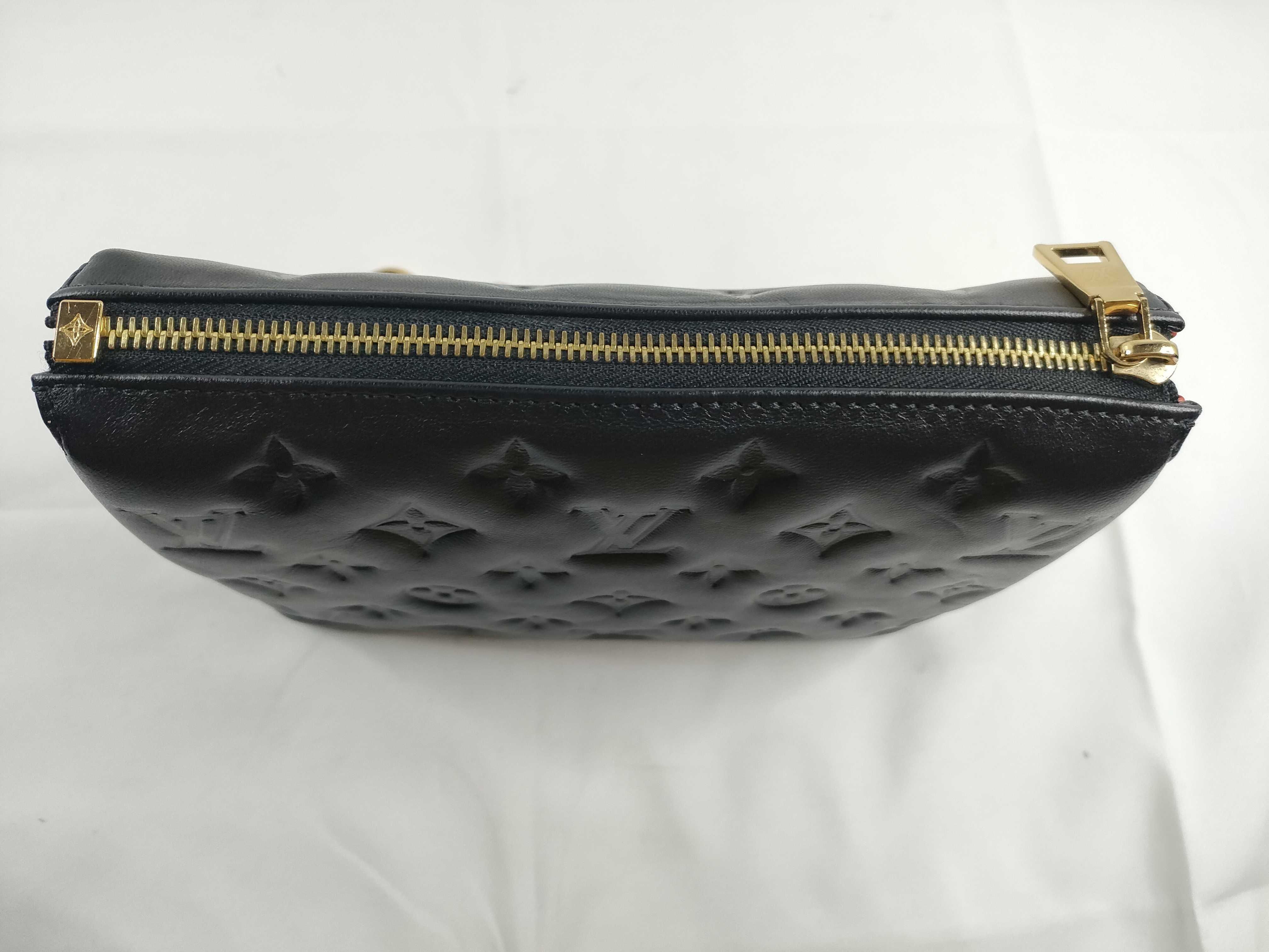 Coussin BB M21259 (IC chip detected) Monogram Lambskin Leather Black Shoulder Bag — view 8