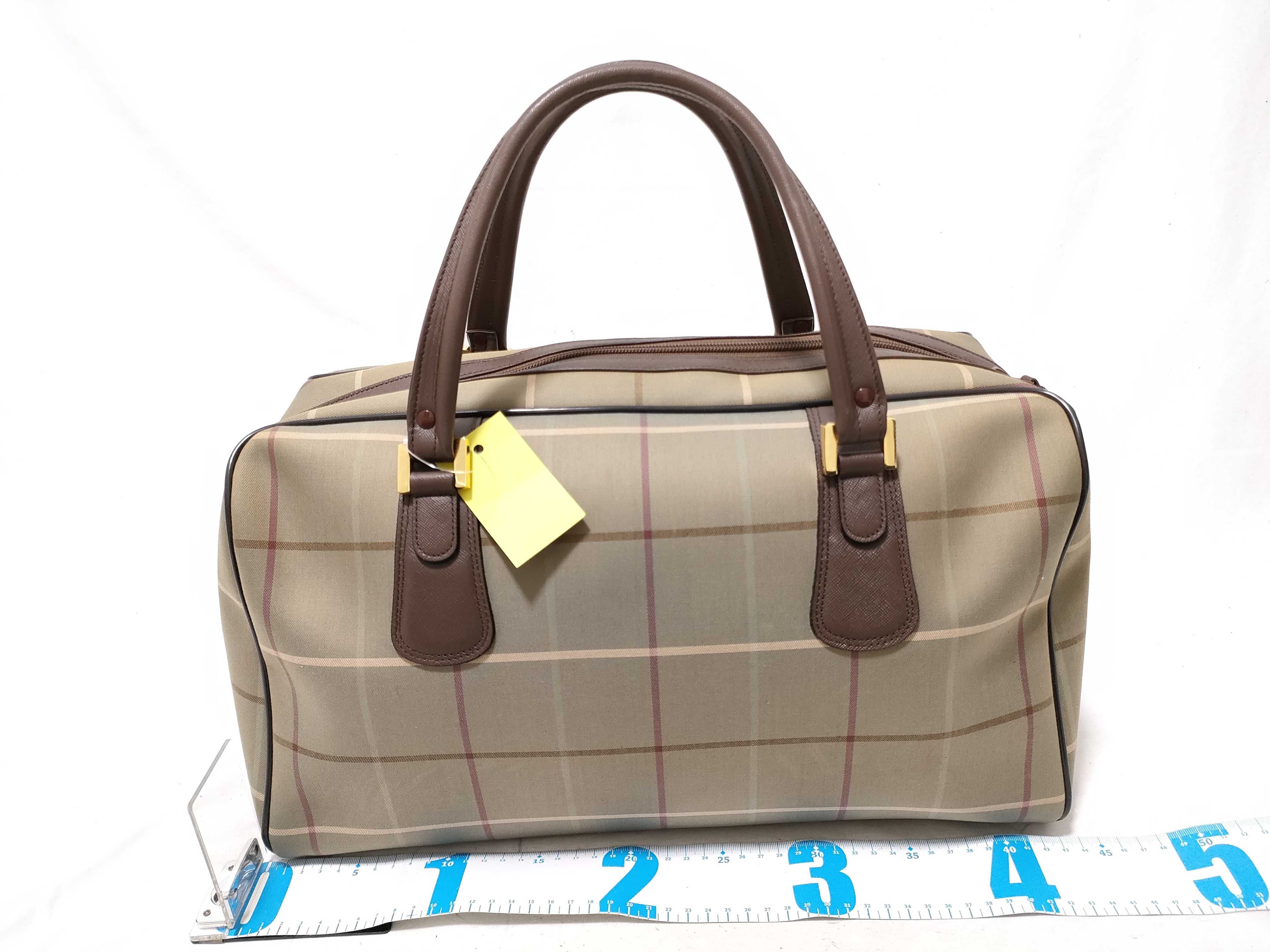Nova Check Boston Vintage Pouch Set Boston Bag — view 2