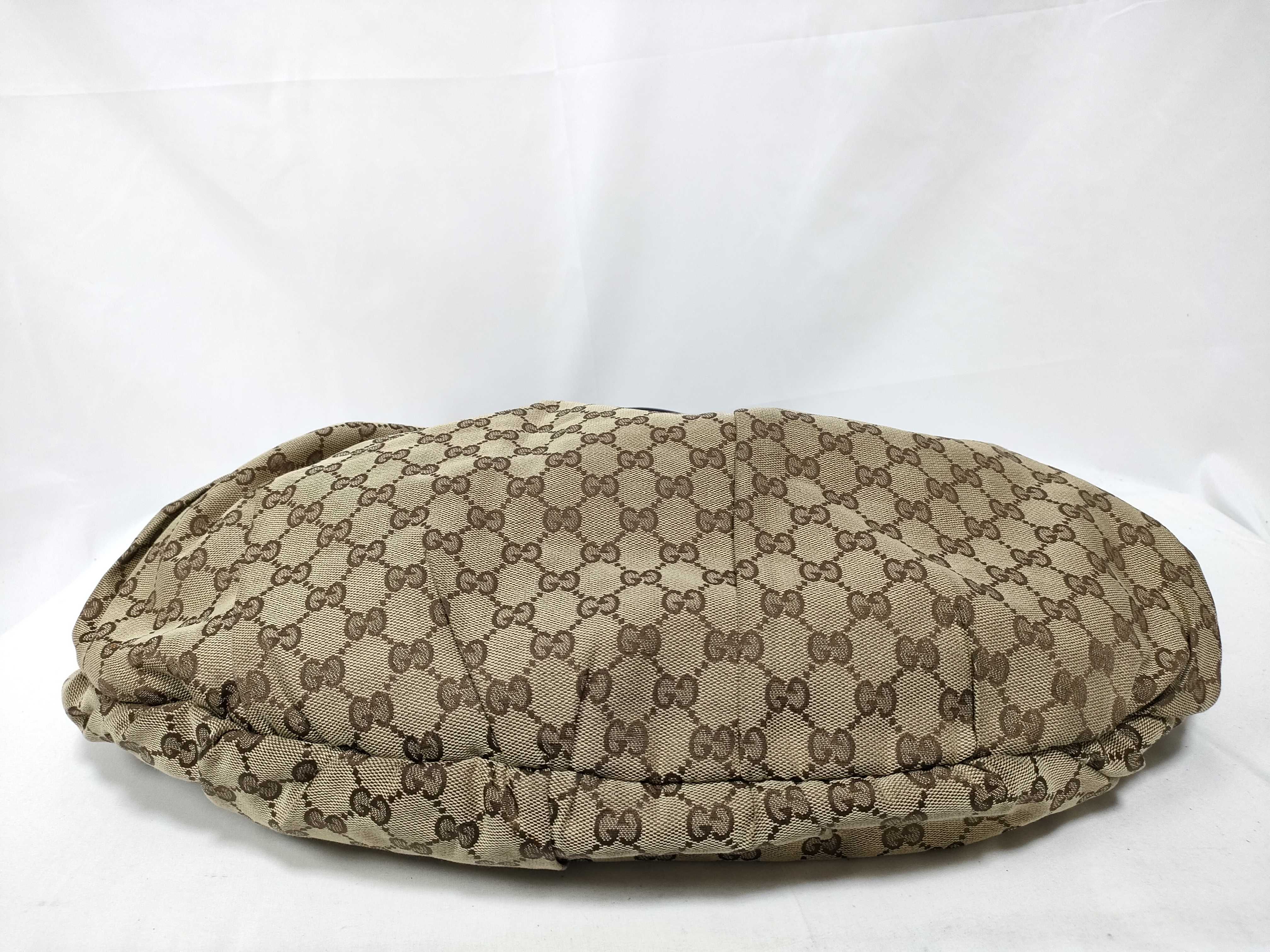 Brown Canvas Vintage Rivet Pumpkin Shoulder Bag — view 3